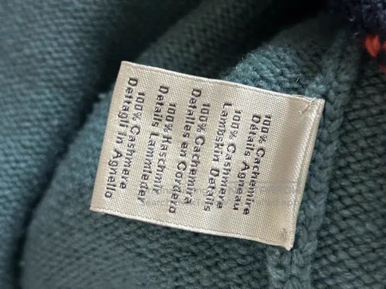 Hermes Hermes Men's Sweater, Cashmere with Leather Weaving Decora Size US L / EU 52-54 / 3 - 4 Thumbnail