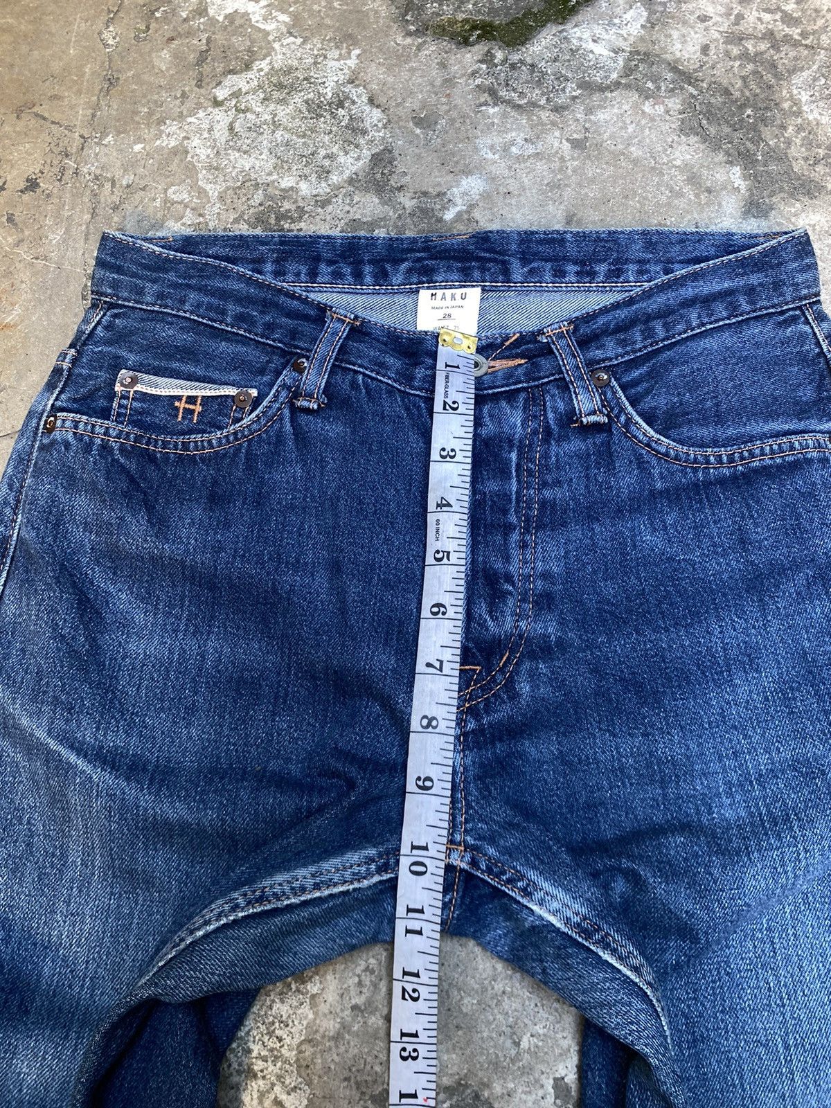 Japanese Brand Japanese H.A.K.U Ripped Faded Selvedge Denim Pants Size US 30 / EU 46 - 9 Thumbnail