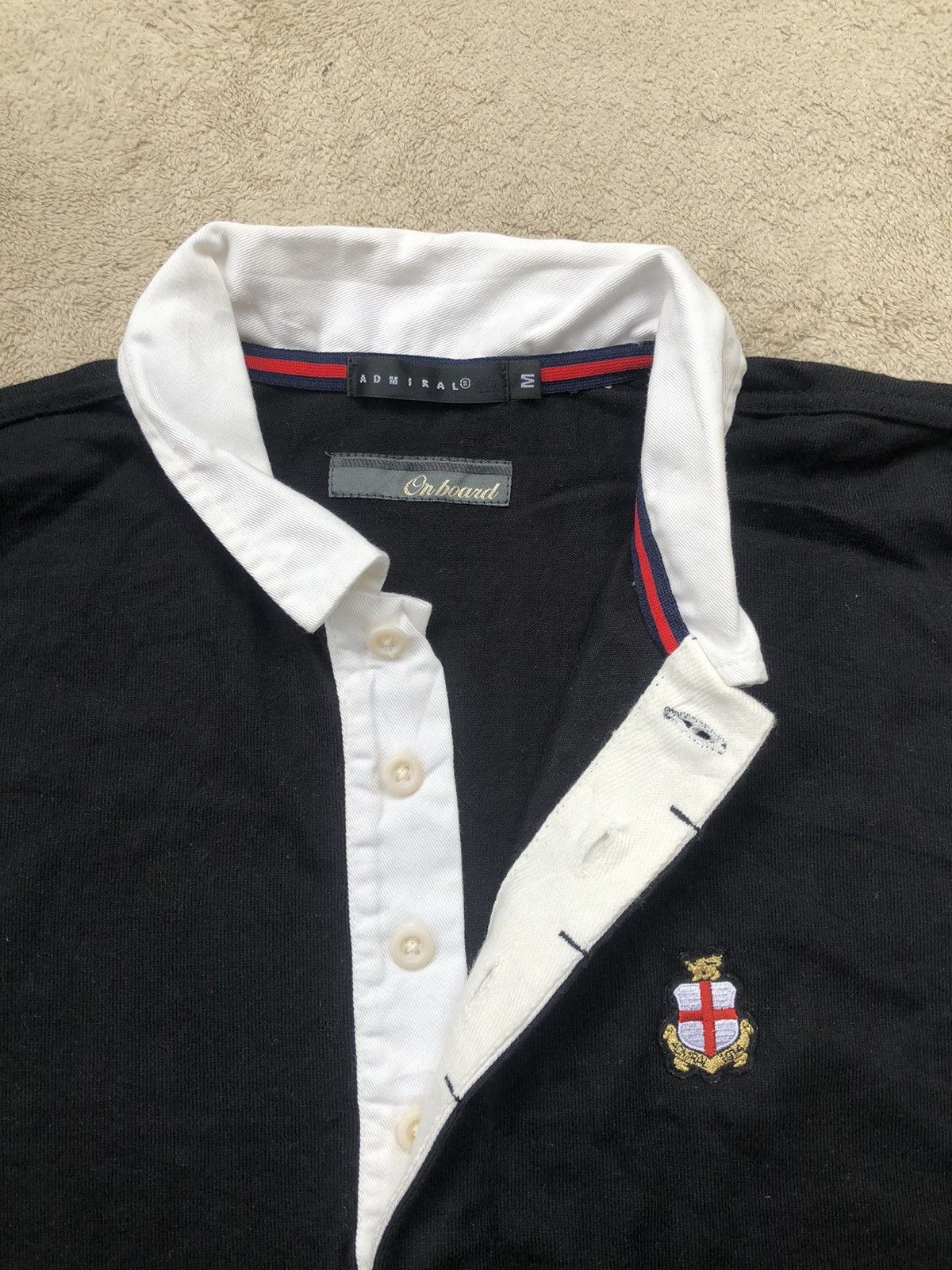 Other Vintage Admiral Long Sleeve Polo Tee Size US M / EU 48-50 / 2 - 4 Thumbnail