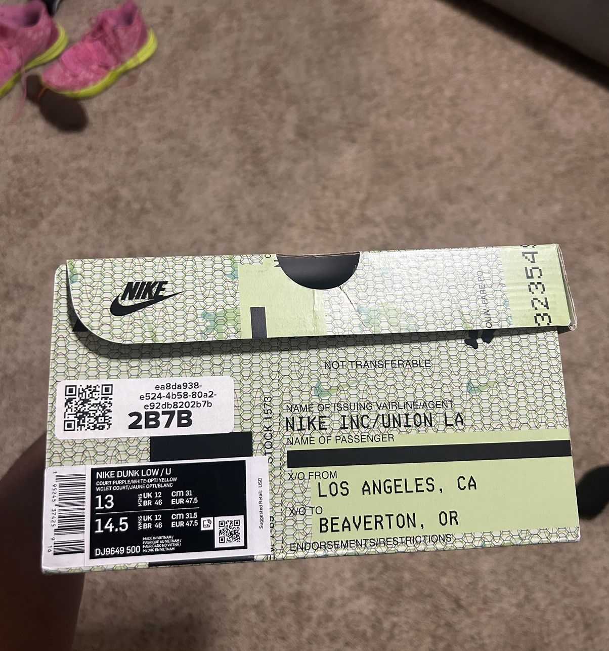 Nike × Union LA Union Passport Pack Nike Dunk Low Size US 13 / EU 46 - 9 Thumbnail