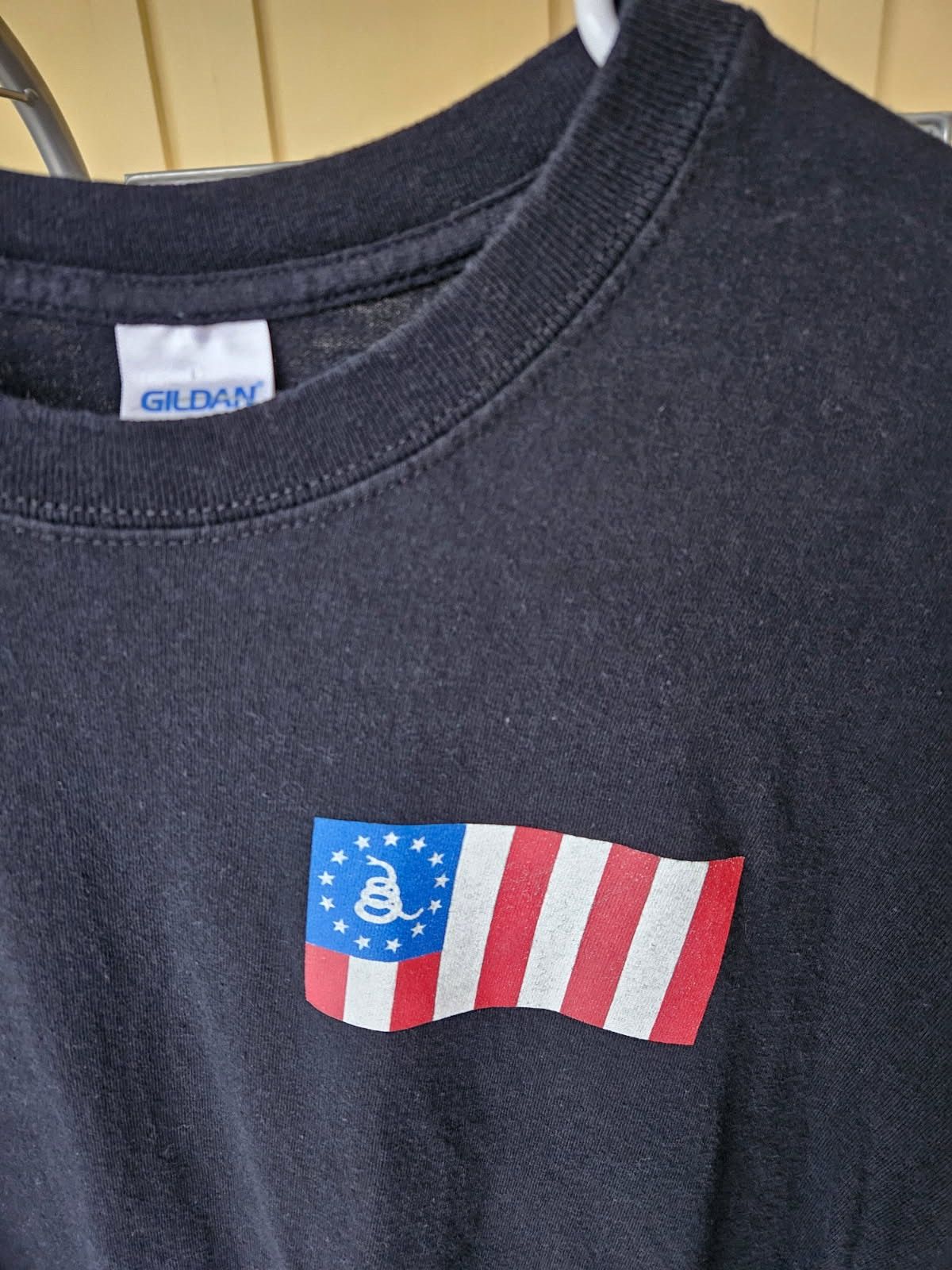 Gildan USA A History Of Defiance Flag Gildan Tee Size US XL / EU 56 / 4 - 4 Thumbnail