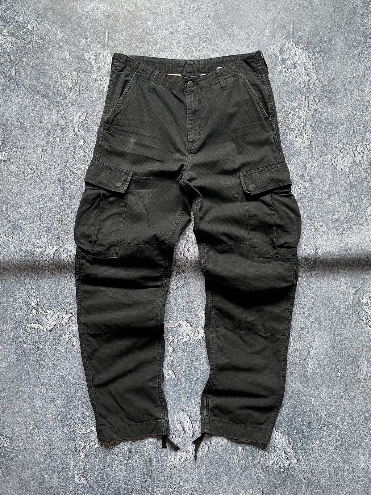 Carhartt × Vintage Carhartt Wip 31/32 Faded Cargo Pocket Logo Pants Trousers Size US 32 / EU 48 - 2 Thumbnail