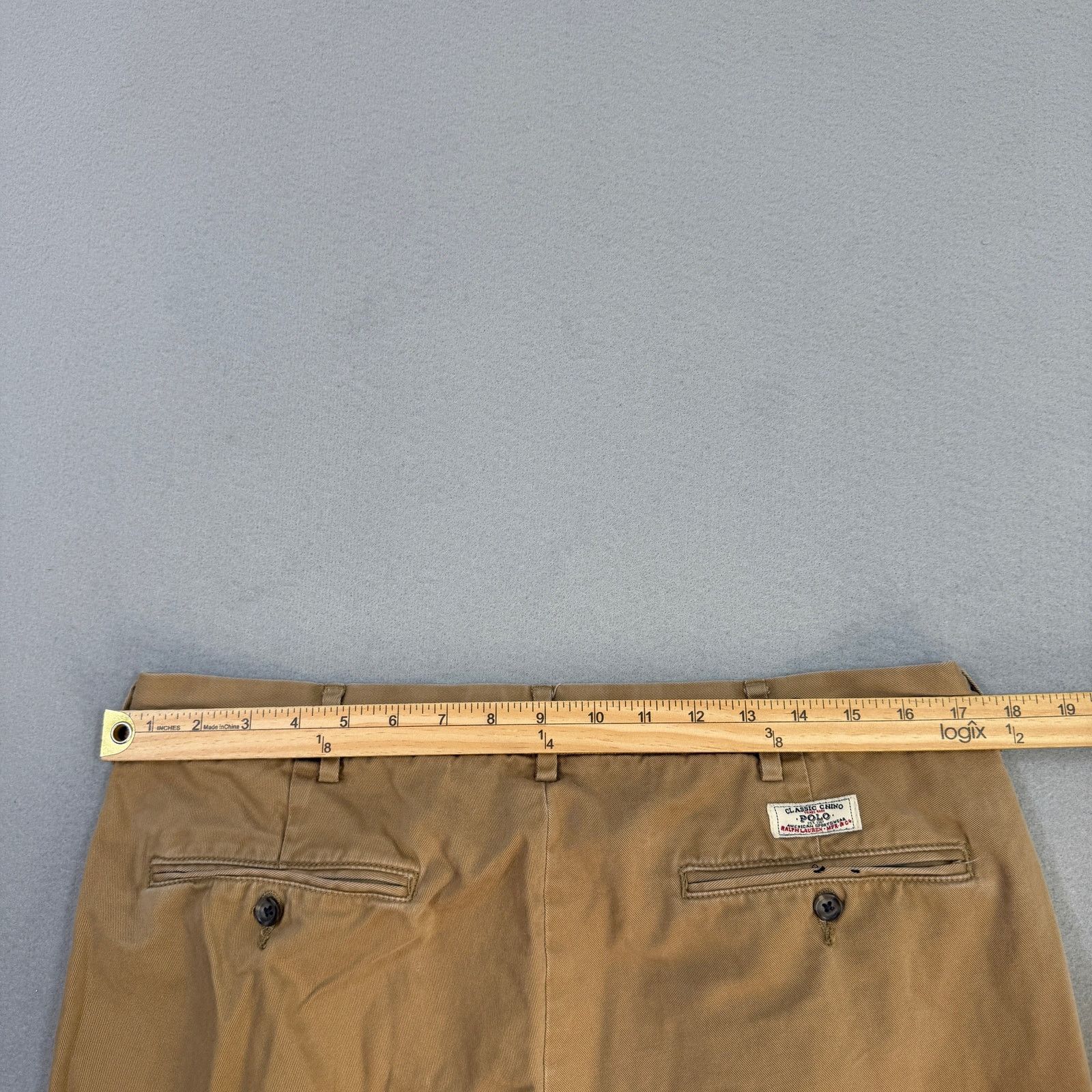 Polo Ralph Lauren Vintage Polo Ralph Lauren Chino Pants Men's 35x32 Tan Khaki Size US 35 - 9 Thumbnail