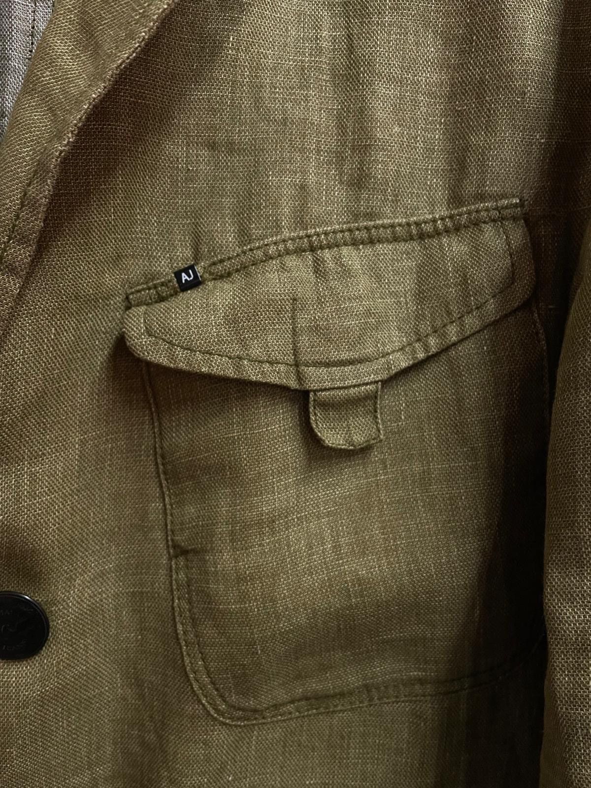 Armani Y2K Linen Vintage Armani Jeans Blazer Jacket Size US L / EU 52-54 / 3 - 4 Thumbnail
