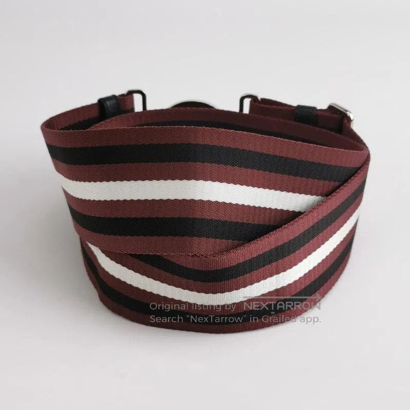 Prada Prada Color Block Striped Belt with Metal Buckle. Size ONE SIZE - 2 Thumbnail