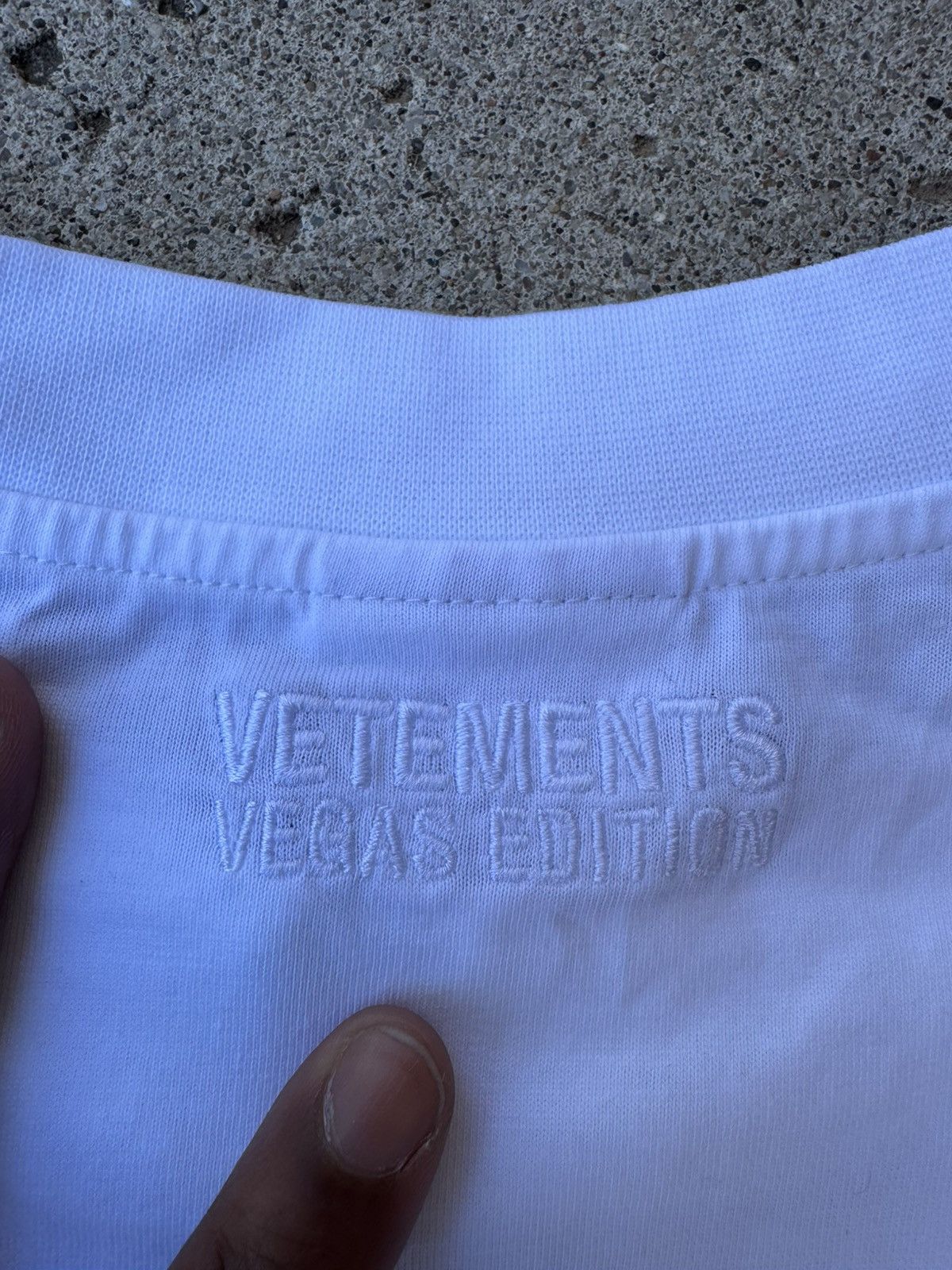 Vetements Vegas Edition Signed Guram Metal Logo Tee