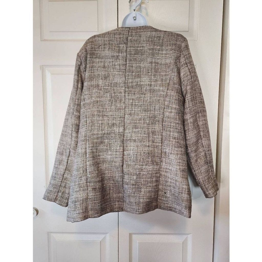 Other Christopher & Banks Tan Blazer Size L / US 10 / IT 46 - 2 Thumbnail