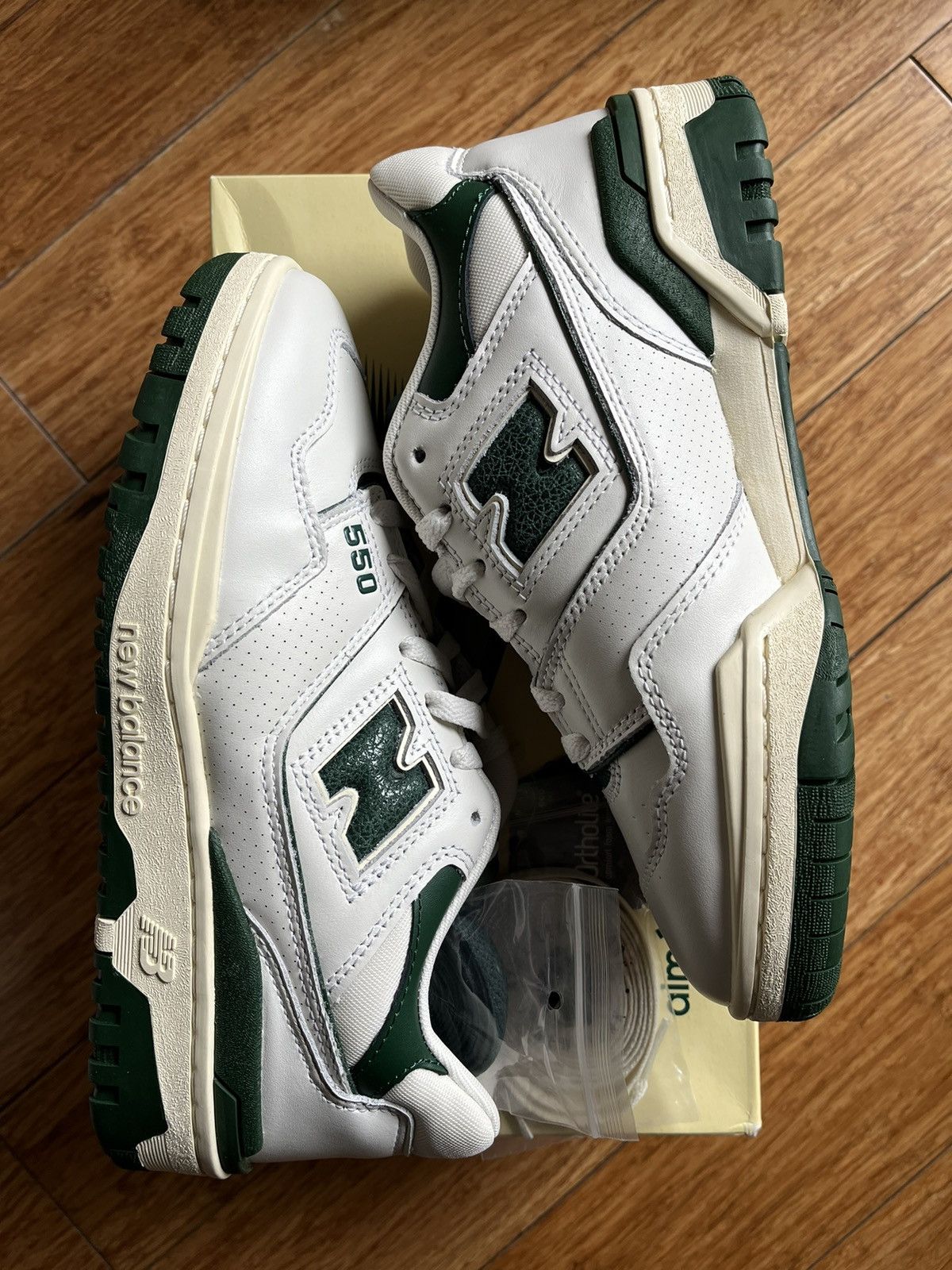 Aime Leon Dore × New Balance US 6 OG ALD 550 white green Size US 6 / EU 39 - 3 Thumbnail