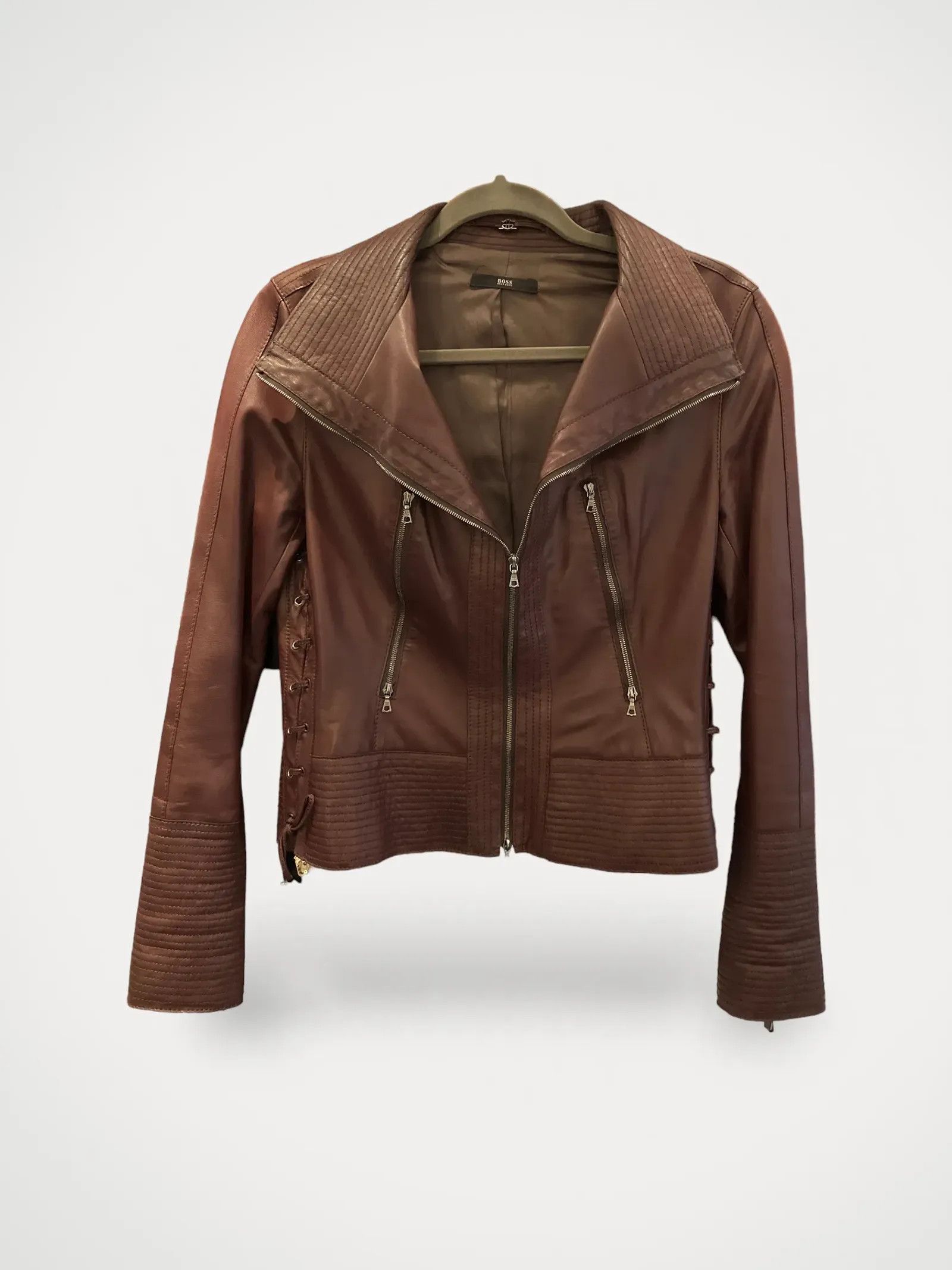 Hugo Boss Hugo Boss Leather Jacket Size XS / US 0-2 / IT 36-38 - 1 Thumbnail