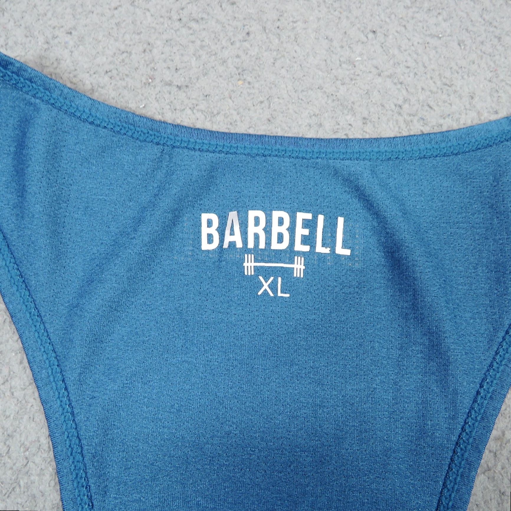 Vintage Barbell Apparel Shirt Womens XL Blue Tank Top Sleeveless Tee Performance Workout Size XL / US 12-14 / IT 48-50 - 3 Thumbnail
