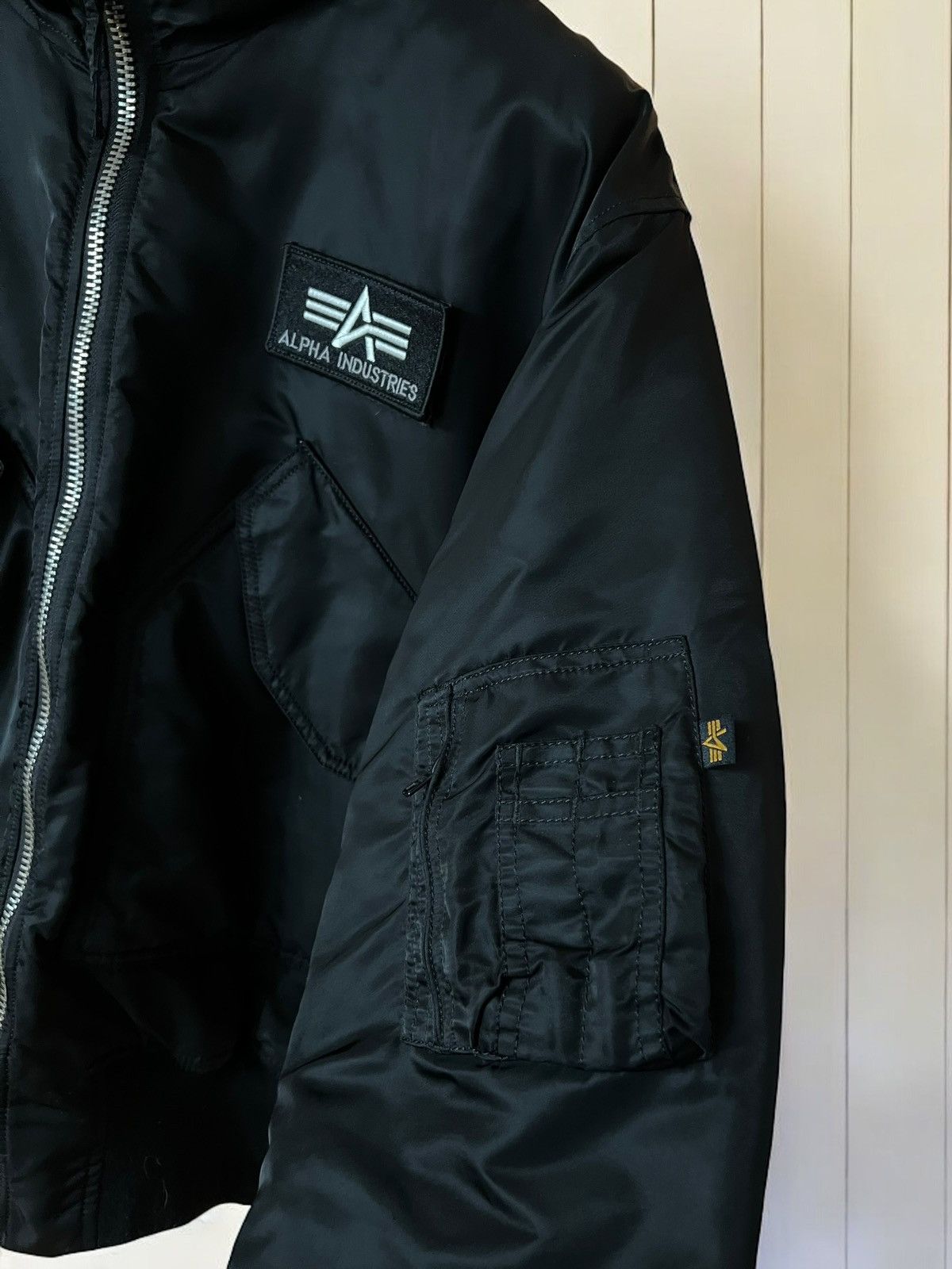 Alpha Industries × Vintage ALPHA INDUSTRIES HOODED FUR BOMBER CWU XL SIZE Y2k Size US XL / EU 56 / 4 - 4 Thumbnail