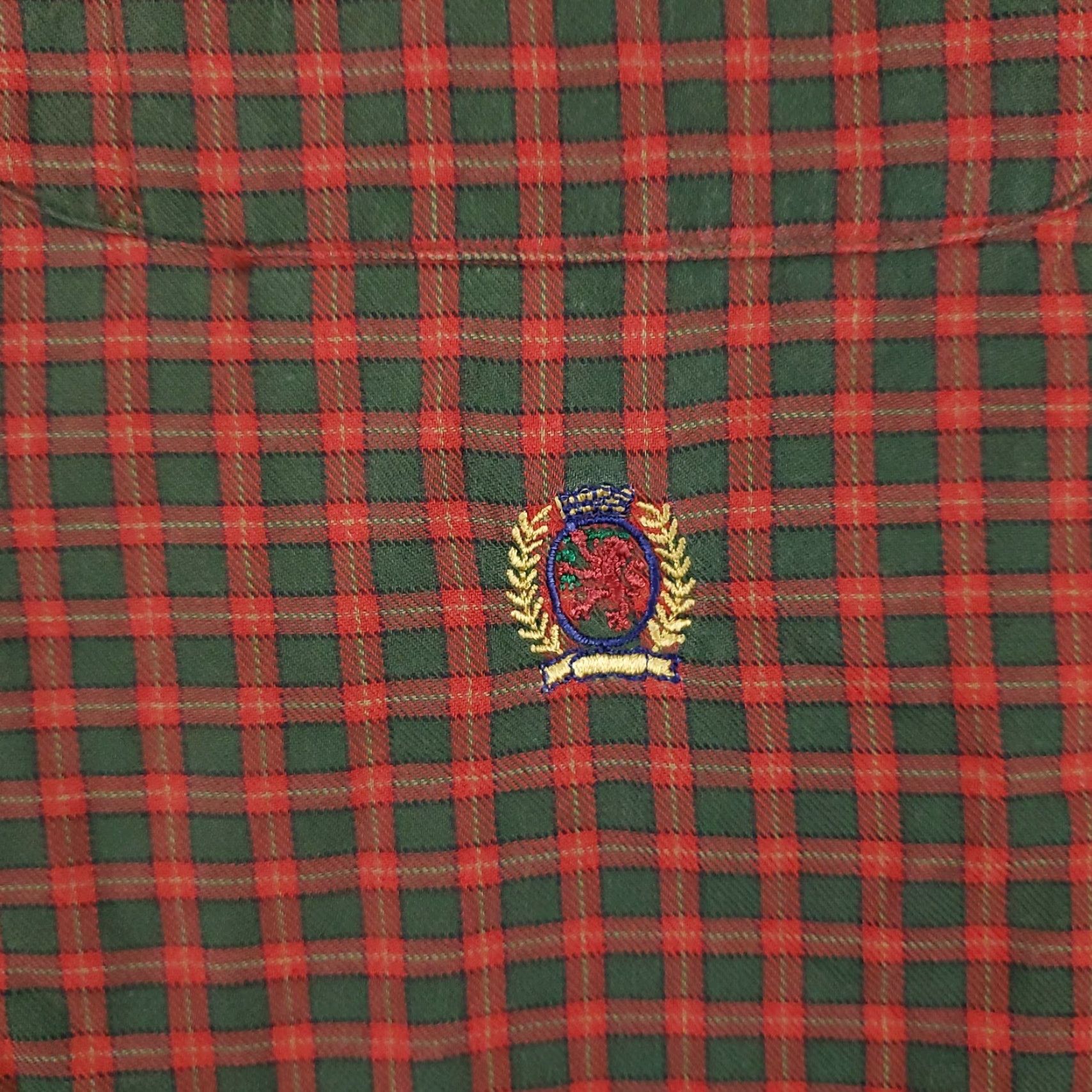 Tommy Hilfiger Tommy Hilfiger Button-Up Shirt Mens Medium Red Plaid Casual Long Sleeve Regular Fit Size US M / EU 48-50 / 2 - 2 Thumbnail