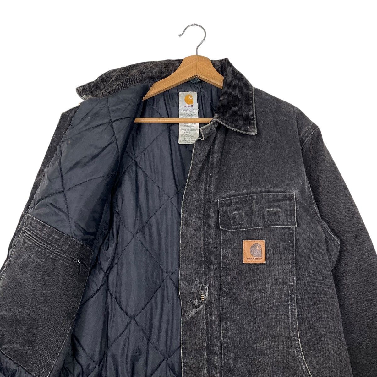 Carhartt Vintage Carhartt Black Denim Heavyweight Jacket Size US M / EU 48-50 / 2 - 10 Thumbnail