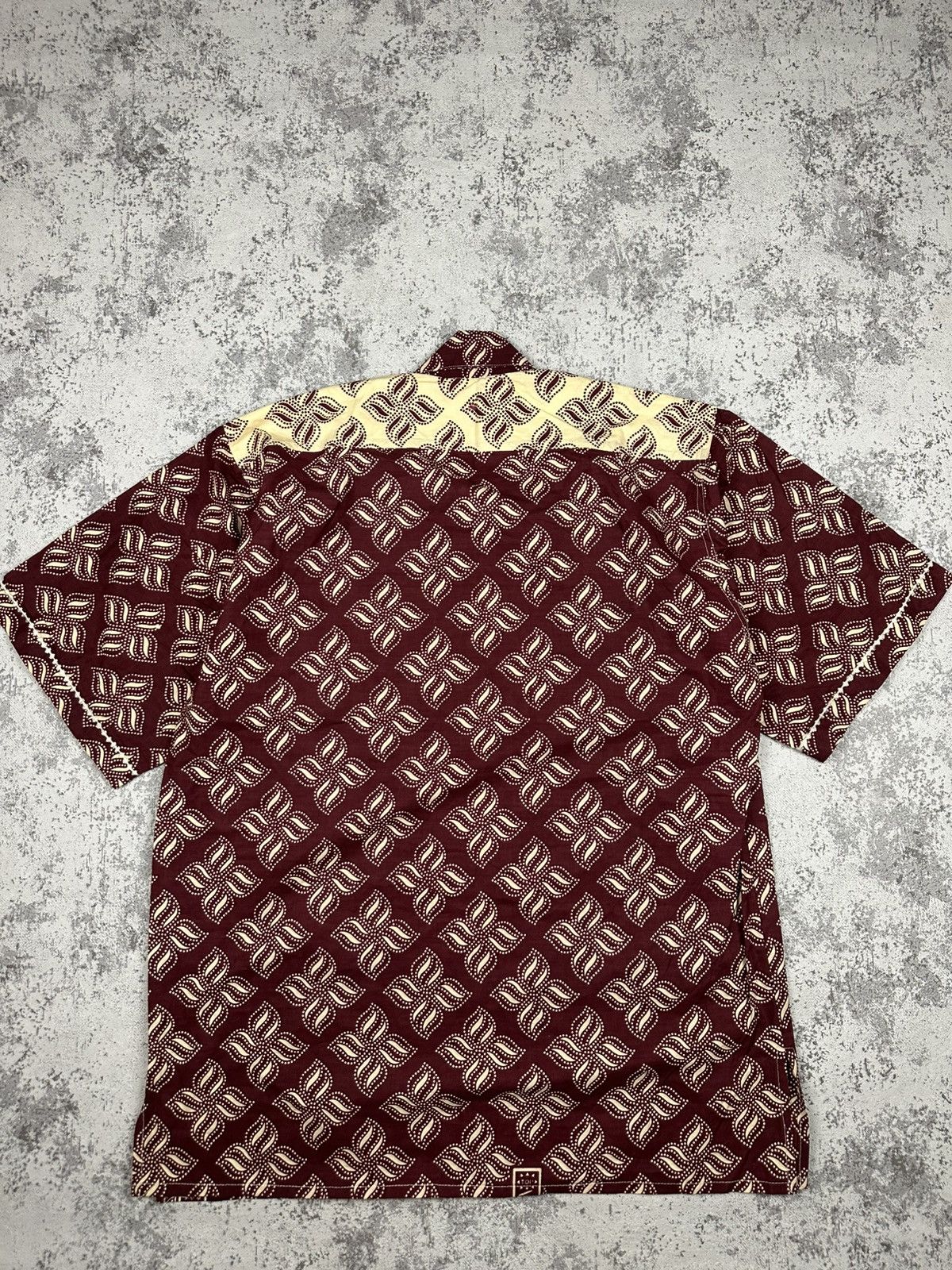 Vintage Handmade African Wax Print Shirt USA Buttons Size US XL / EU 56 / 4 - 2 Thumbnail