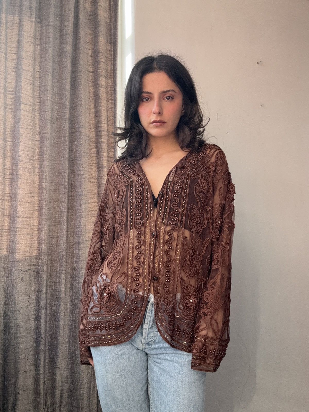 Vintage Vintage blouse Size L / US 10 / IT 46 - 4 Thumbnail