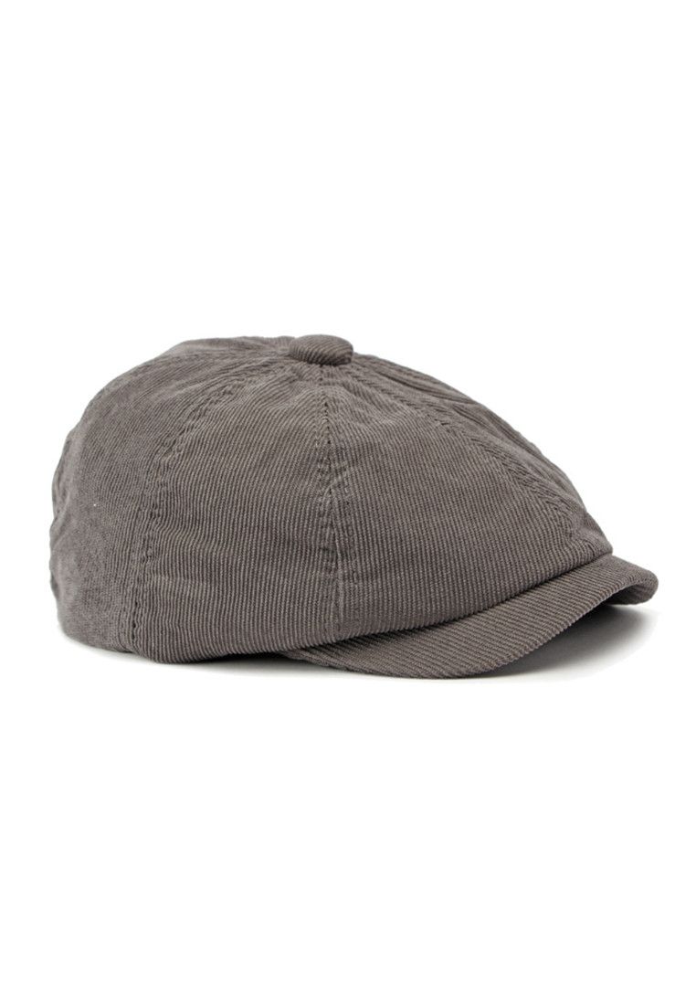 Other British Vintage Grey Corduroy Octagonal Hat Size ONE SIZE - 1 Thumbnail