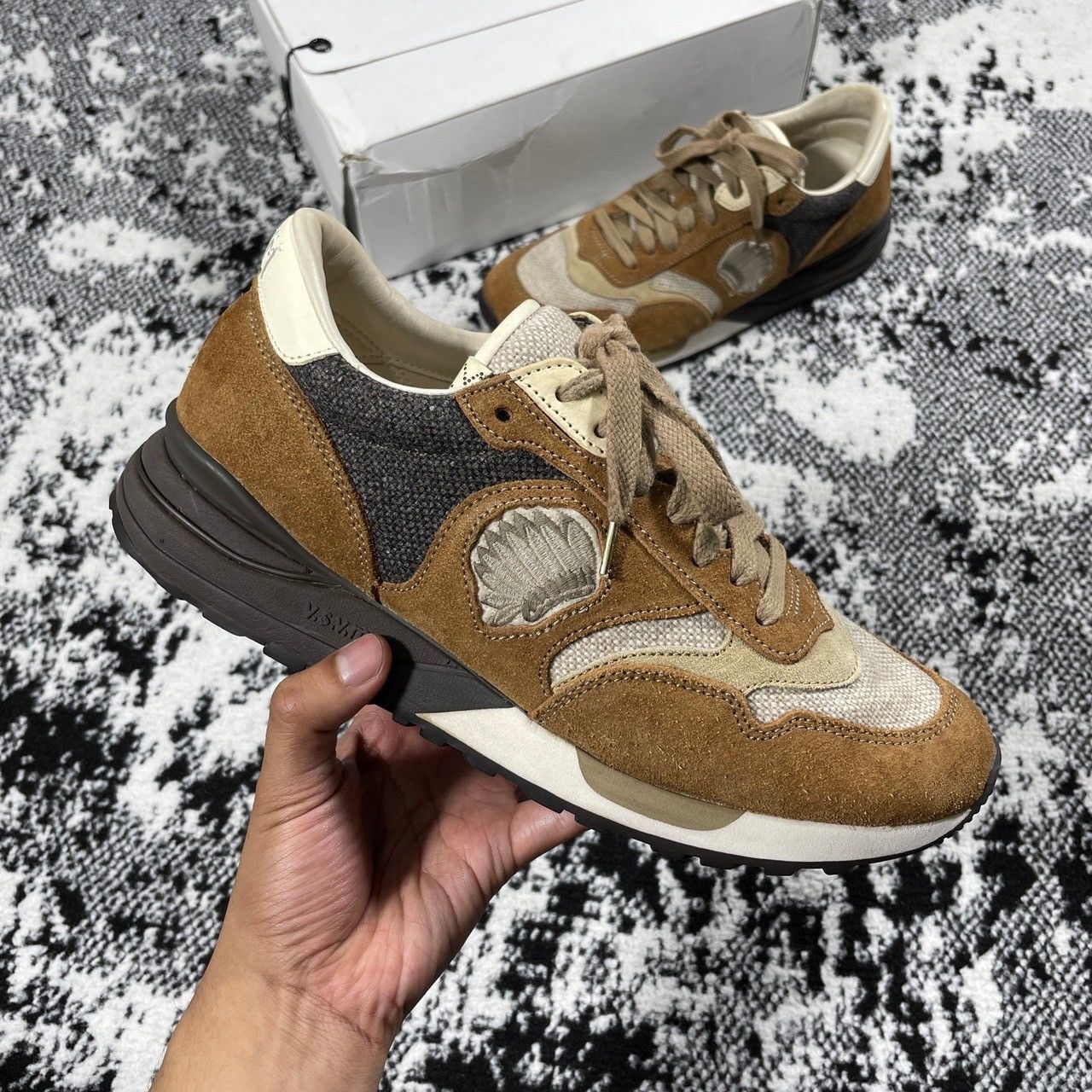 image of Visvim Roland Jogger 2018 Sand Item 0118201001005 Shoes in Sax, Men's
