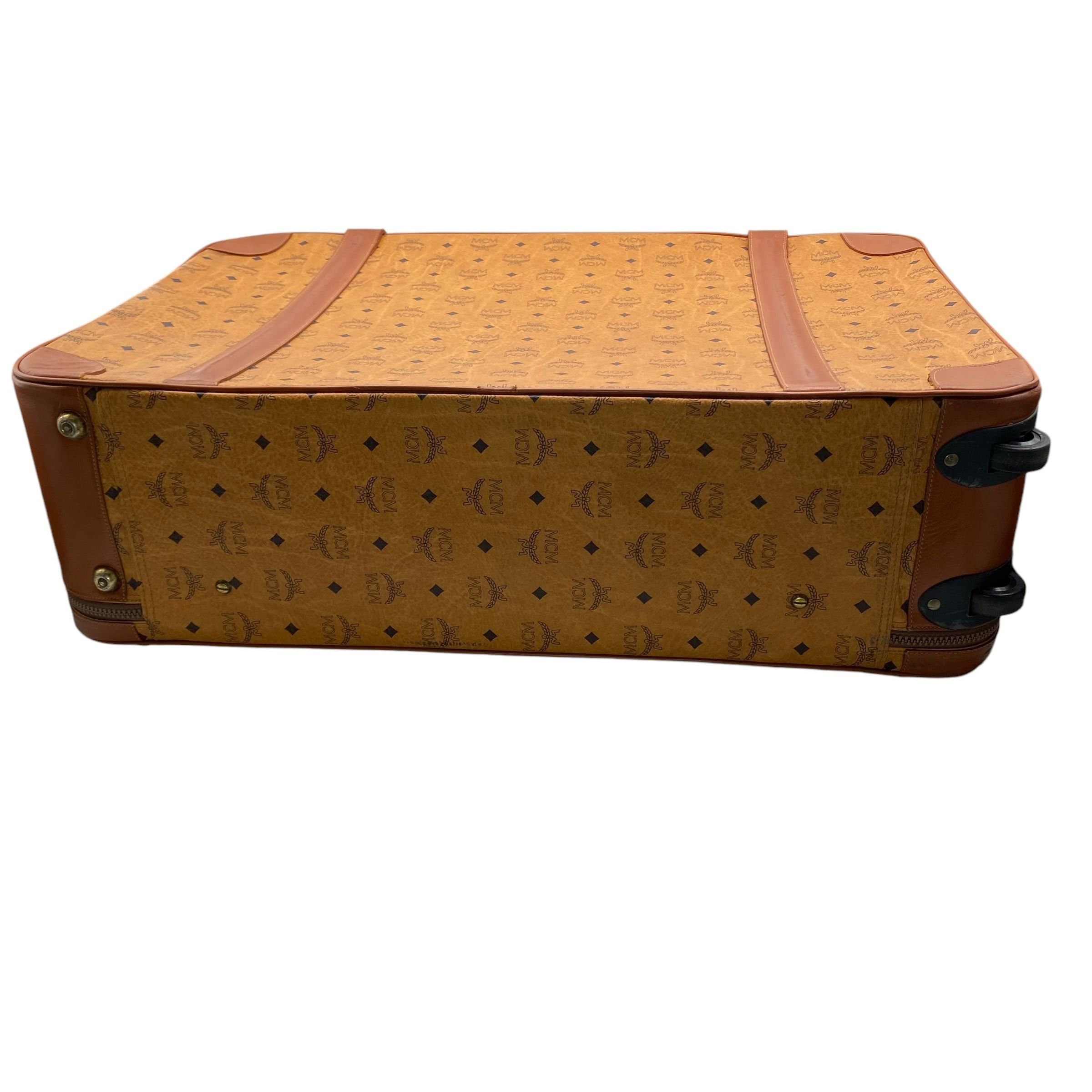 MCM Vintage MCM Visetos Trunk Case Cognac Size ONE SIZE - 4 Thumbnail