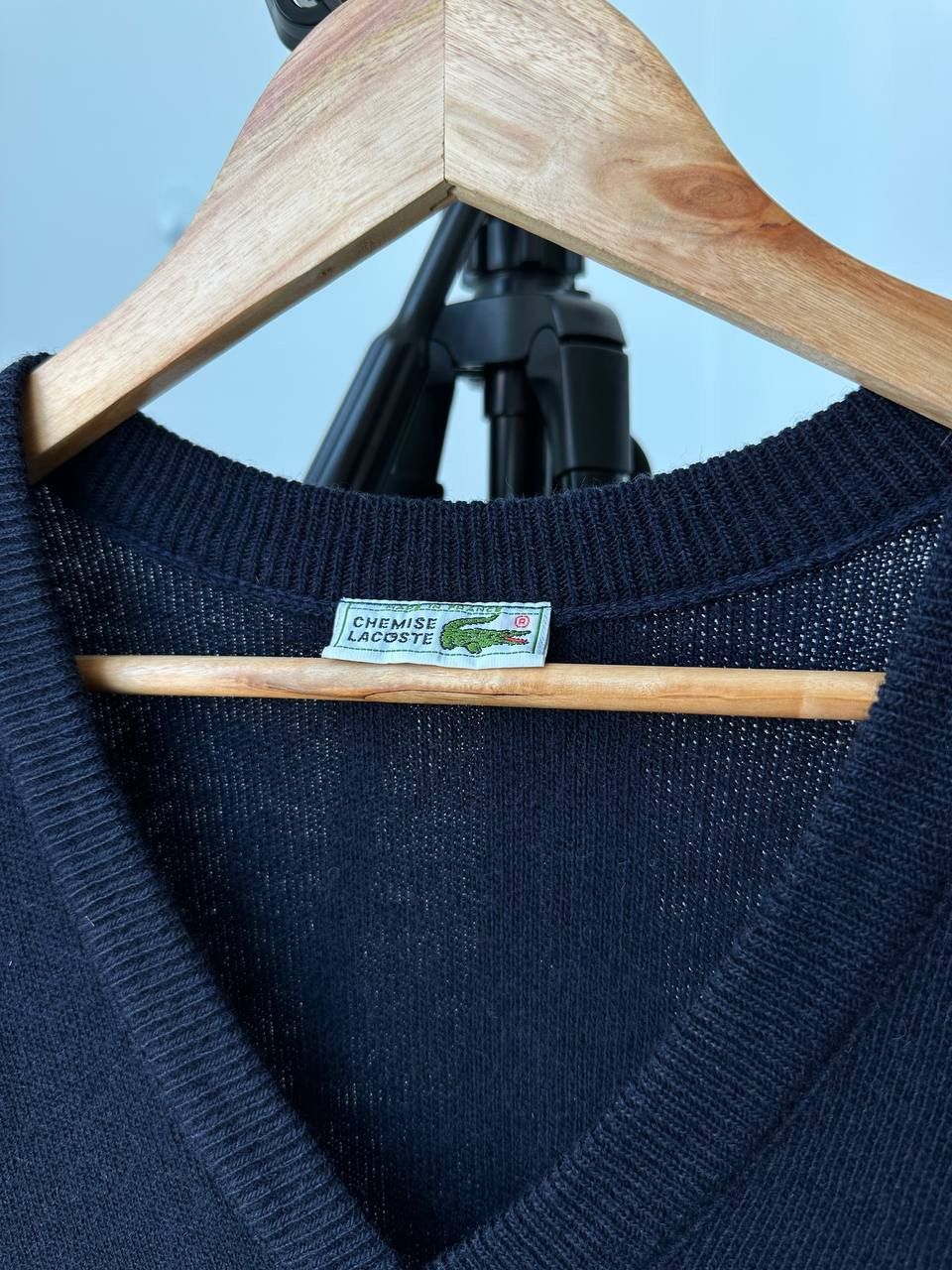 Lacoste Vintage Lacoste Men’s Wool Blend Sweater Vest Blue Size US S / EU 44-46 / 1 - 5 Thumbnail