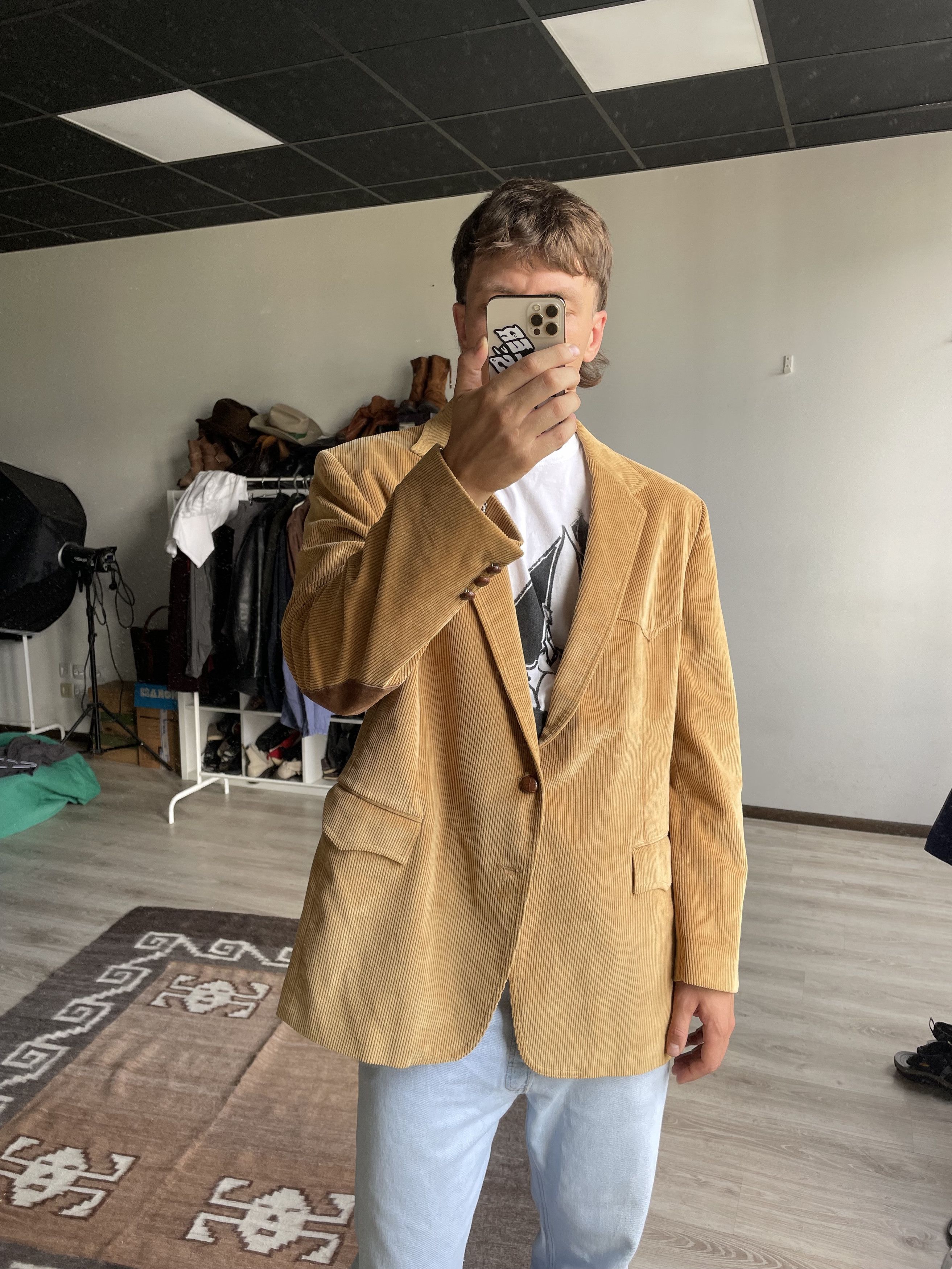Levi's Levis Western Vintage 70s Corduroy Sport Coat Jacket 7180AC Size US L / EU 52-54 / 3 - 7 Thumbnail