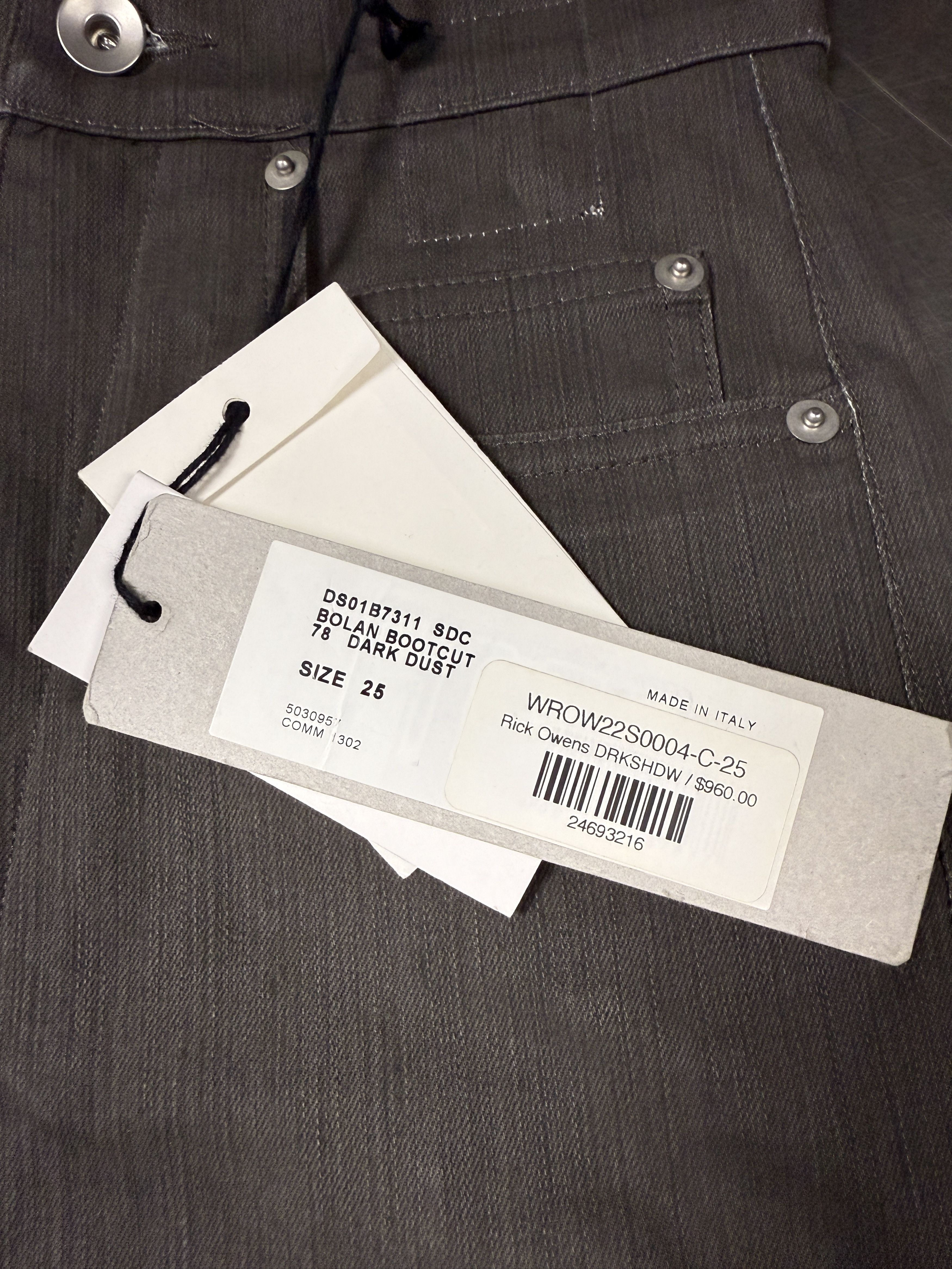 Rick Owens $960 Rick Owens DRKSHDW Bolan Bootcut Jeans Size 25" / US 0 / IT 36 - 6 Thumbnail