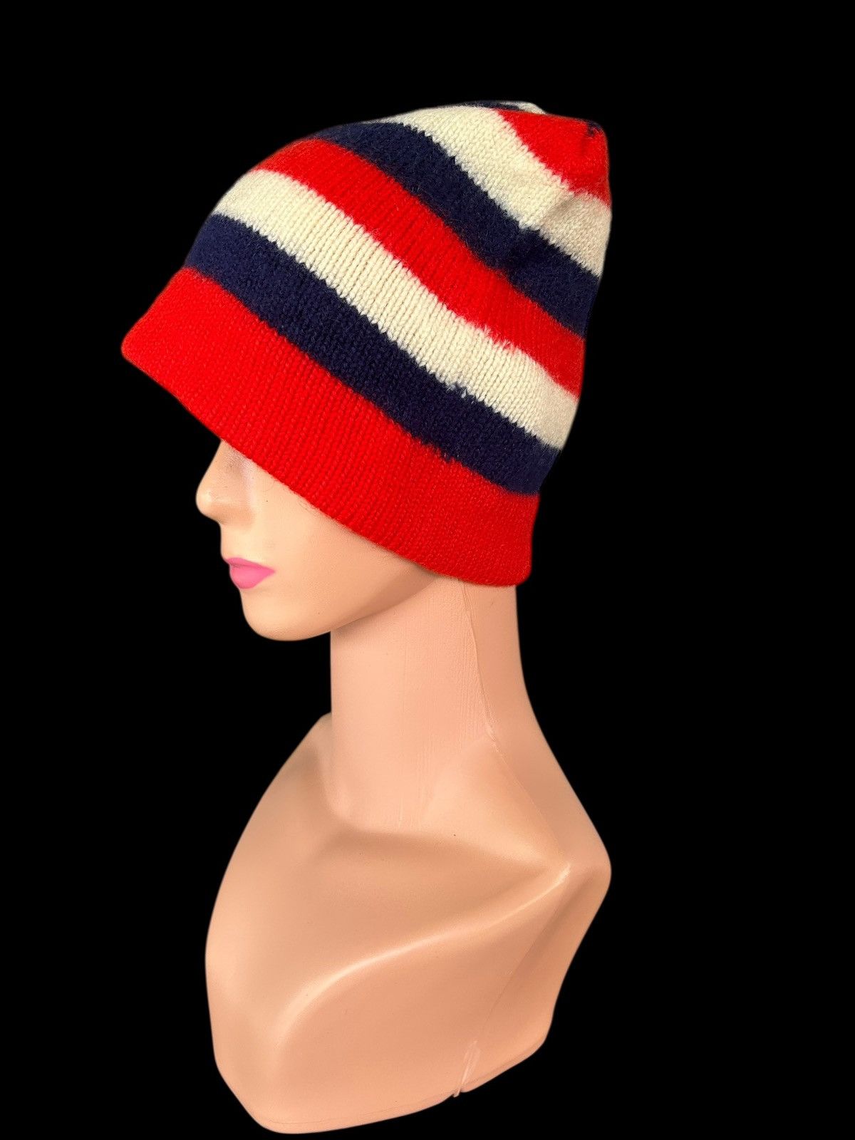 Japanese Brand × Kapital × Vintage Mohawk Stripe Japanese Style Beanie Hats Size ONE SIZE - 5 Thumbnail