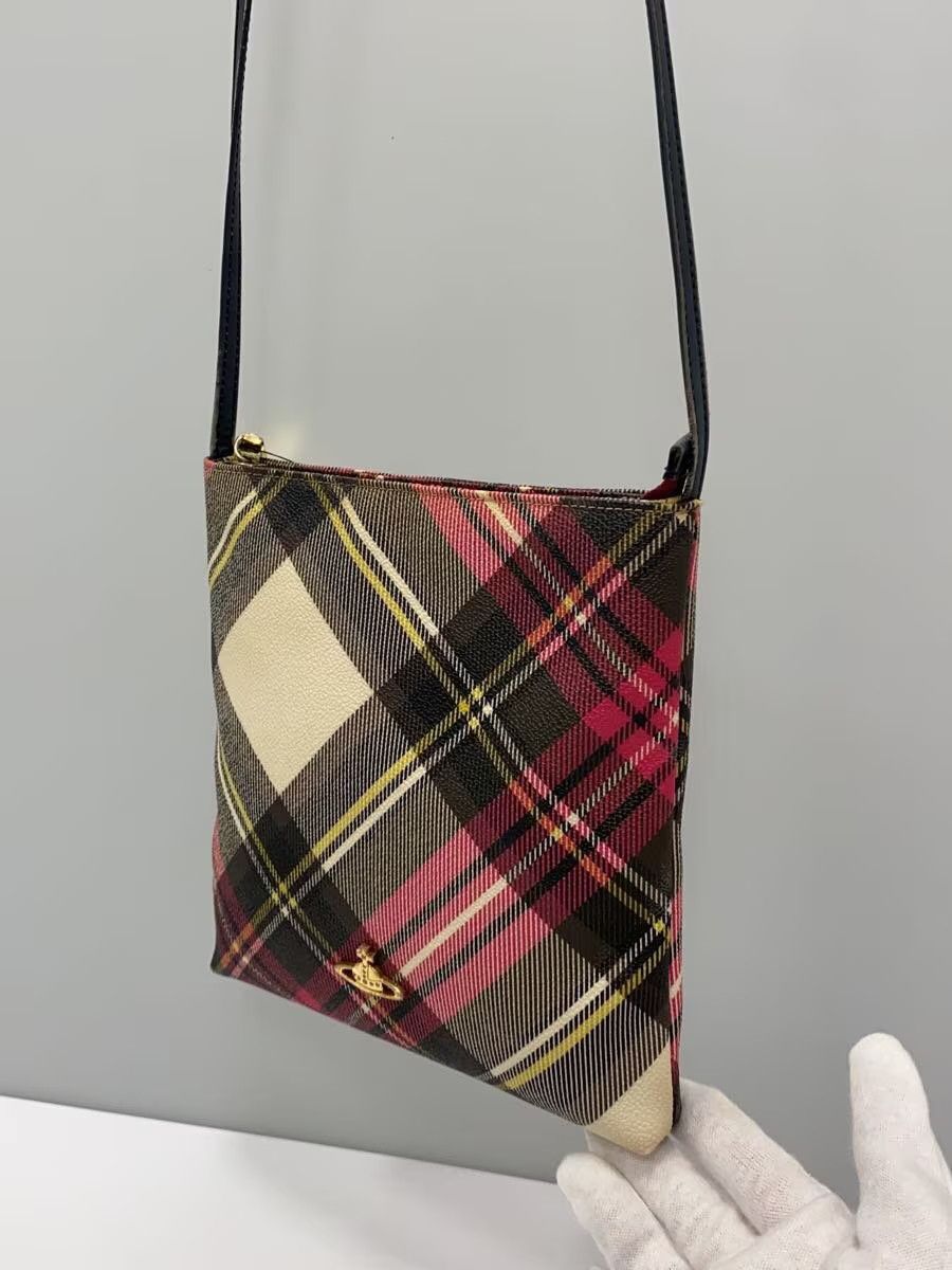 Vivienne Westwood Plaid Orb Leather Shoulder Bag Size ONE SIZE - 2 Thumbnail