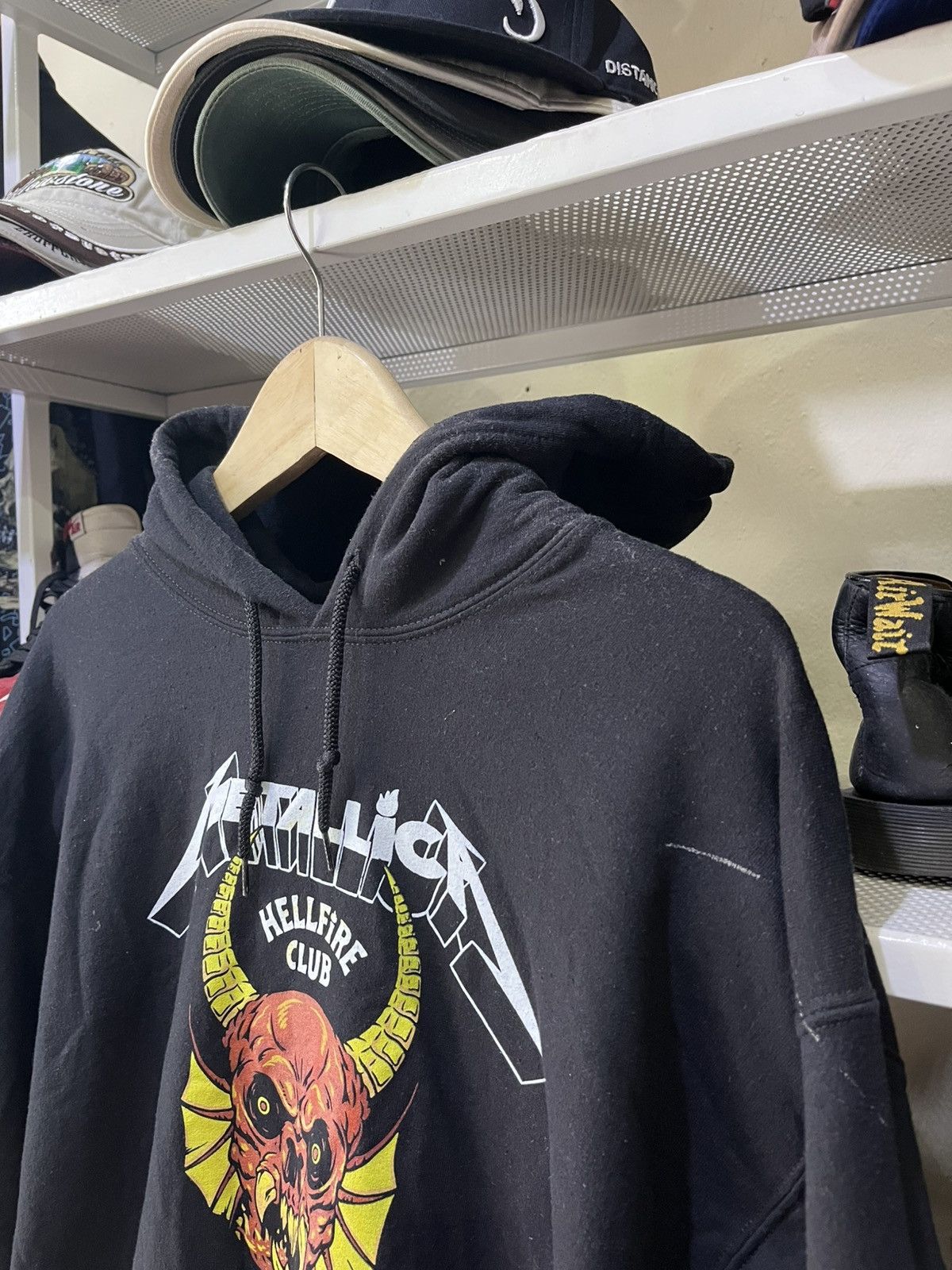 Metallica Official Metallica X Stranger Things Hellfire Club Hoodie Size US L / EU 52-54 / 3 - 3 Thumbnail