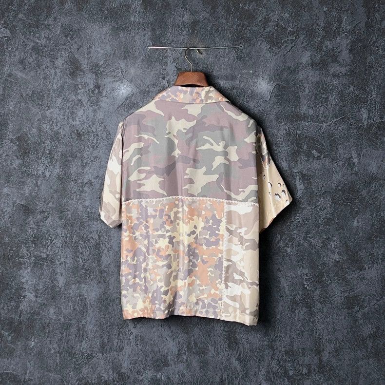 Amiri Amiri Camo Mulberry Silk Short Sleeve Shirt Size US M / EU 48-50 / 2 - 2 Thumbnail