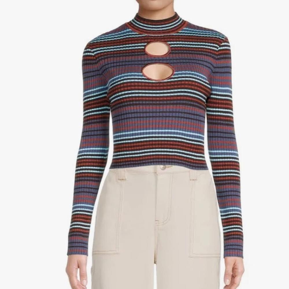 Madden NYC Madden NYC l Cut Out Ribbed Sweater XXL Size XXL / US 16-18 / IT 52-54 - 1 Thumbnail