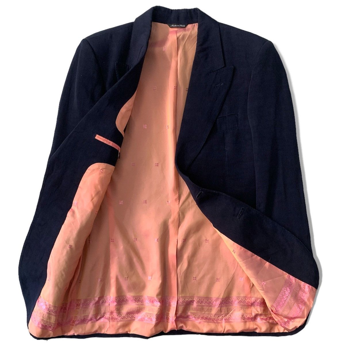 Jean Paul Gaultier Jean Paul Gaultier Homme Tailored Linen Rayon Sport Coat Size 46S - 4 Thumbnail