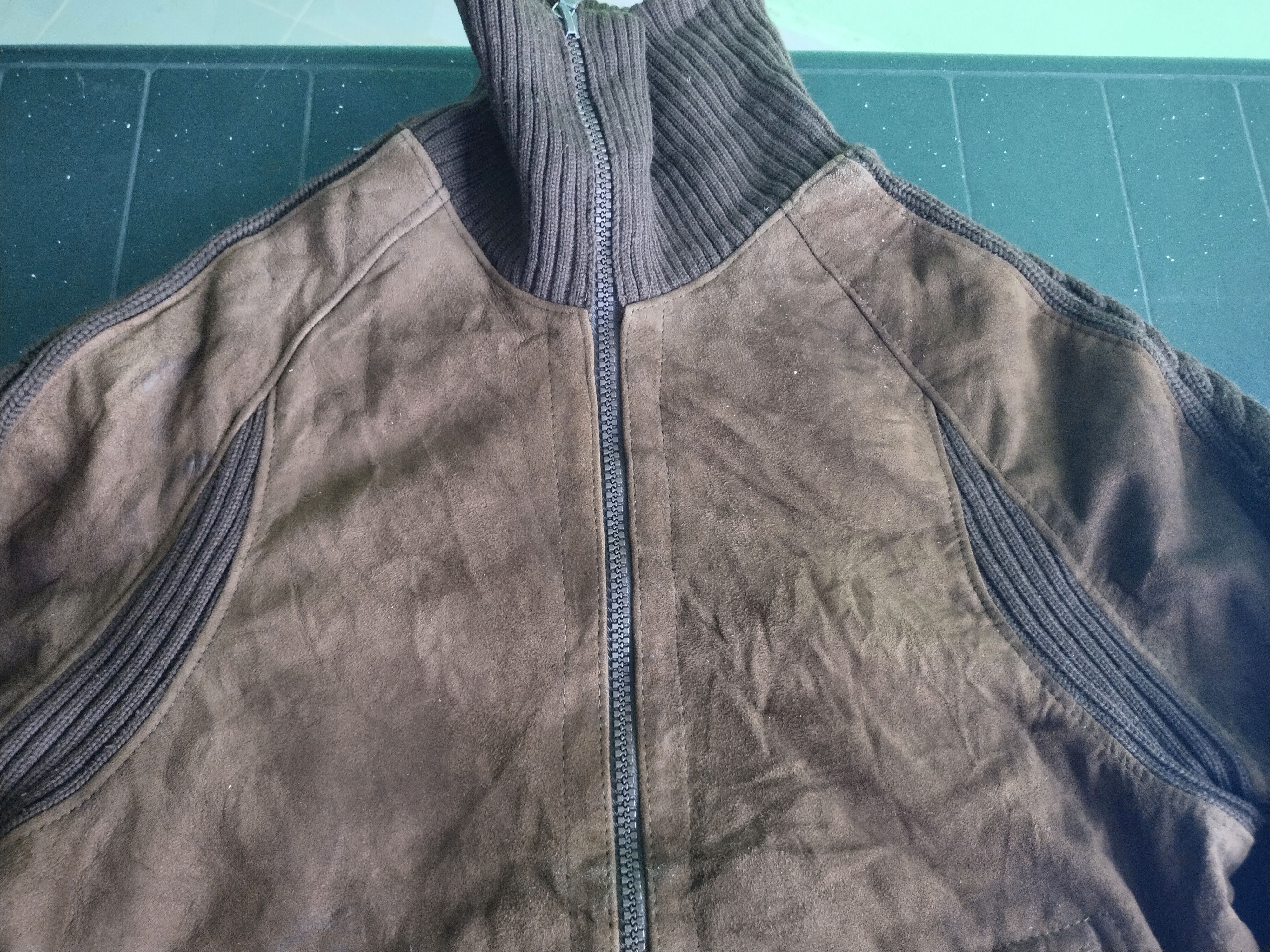 Leather Vtg Suntuso Canon Natural Leather Knit Fashion Spain Jacket Size US M / EU 48-50 / 2 - 17 Thumbnail