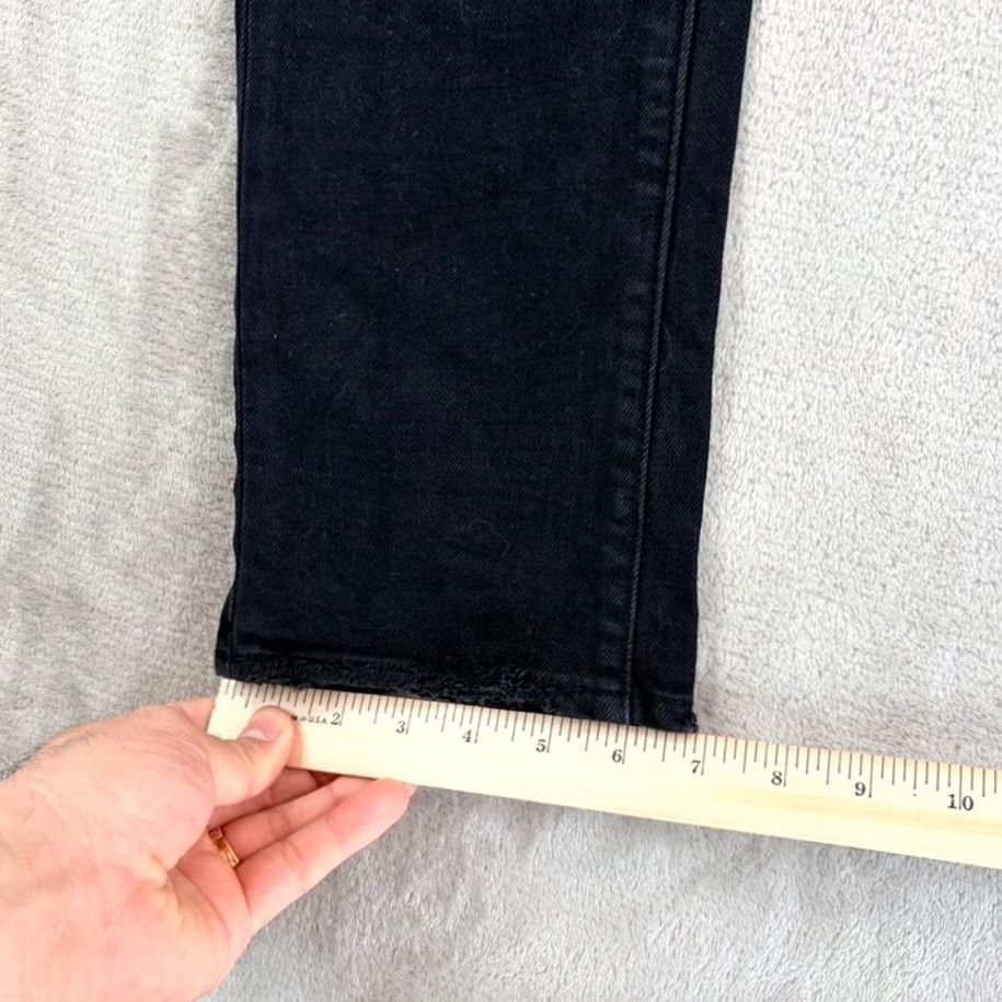Vintage Purple Brand P001 Slim Fit Jeans Men 34x33 Black Distressed Button Fly Denim 5-Pocket Slim Grunge Hip Hop Size US 34 / EU 50 - 7 Thumbnail