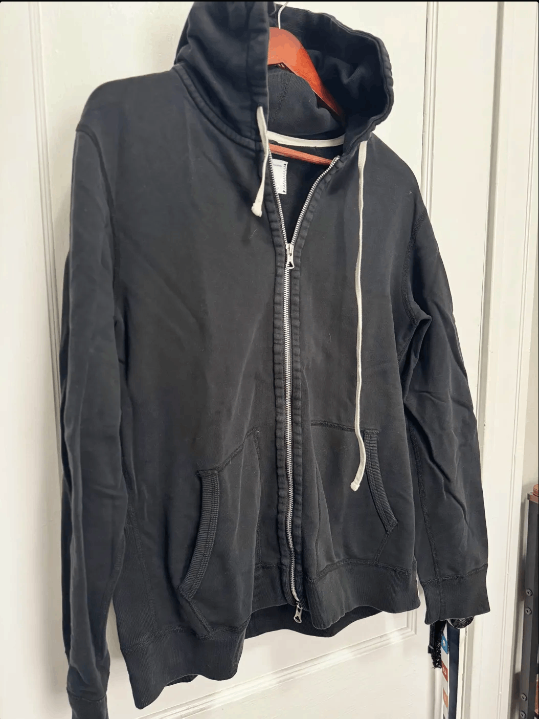 Reigning Champ Reigning Champ - Slim Fit Black Zip Hoodie (Made in Canada) Size US L / EU 52-54 / 3 - 1 Thumbnail