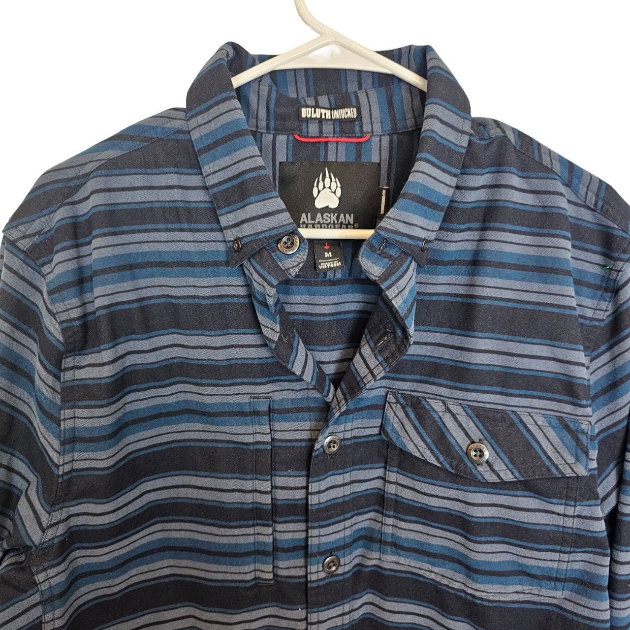Duluth Trading Company Alaskan Hardgear Flannel Shirt Striped M Gorpcore Outdoor Size US M / EU 48-50 / 2 - 2 Thumbnail