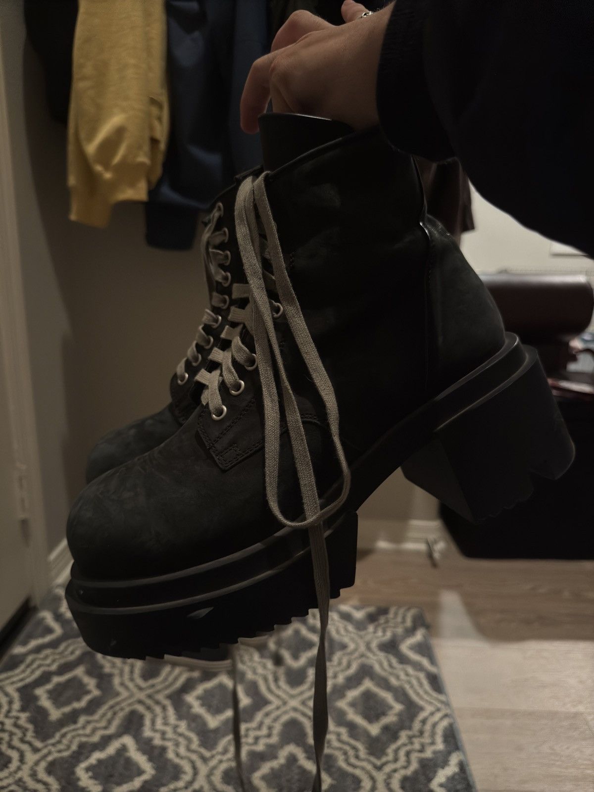 Rick Owens Rick Owens Bogun Combat Boots Size US 9 / EU 42 - 1 Thumbnail