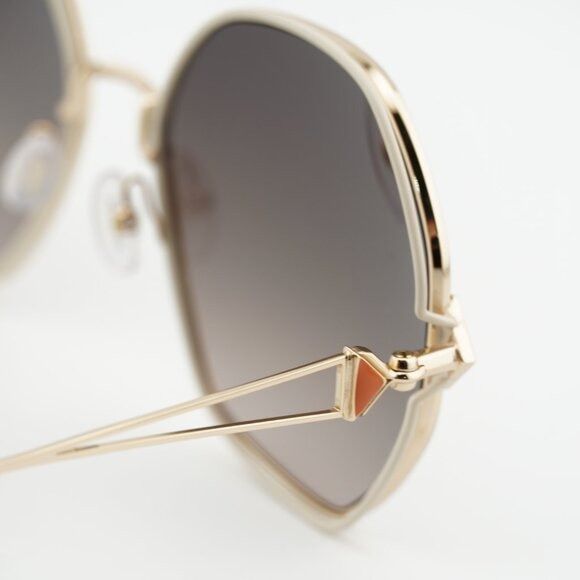 Missoni Missoni MIS 0075/S 0Y3R HA Sunglasses Gold/Ivory Geometric Size ONE SIZE - 4 Thumbnail