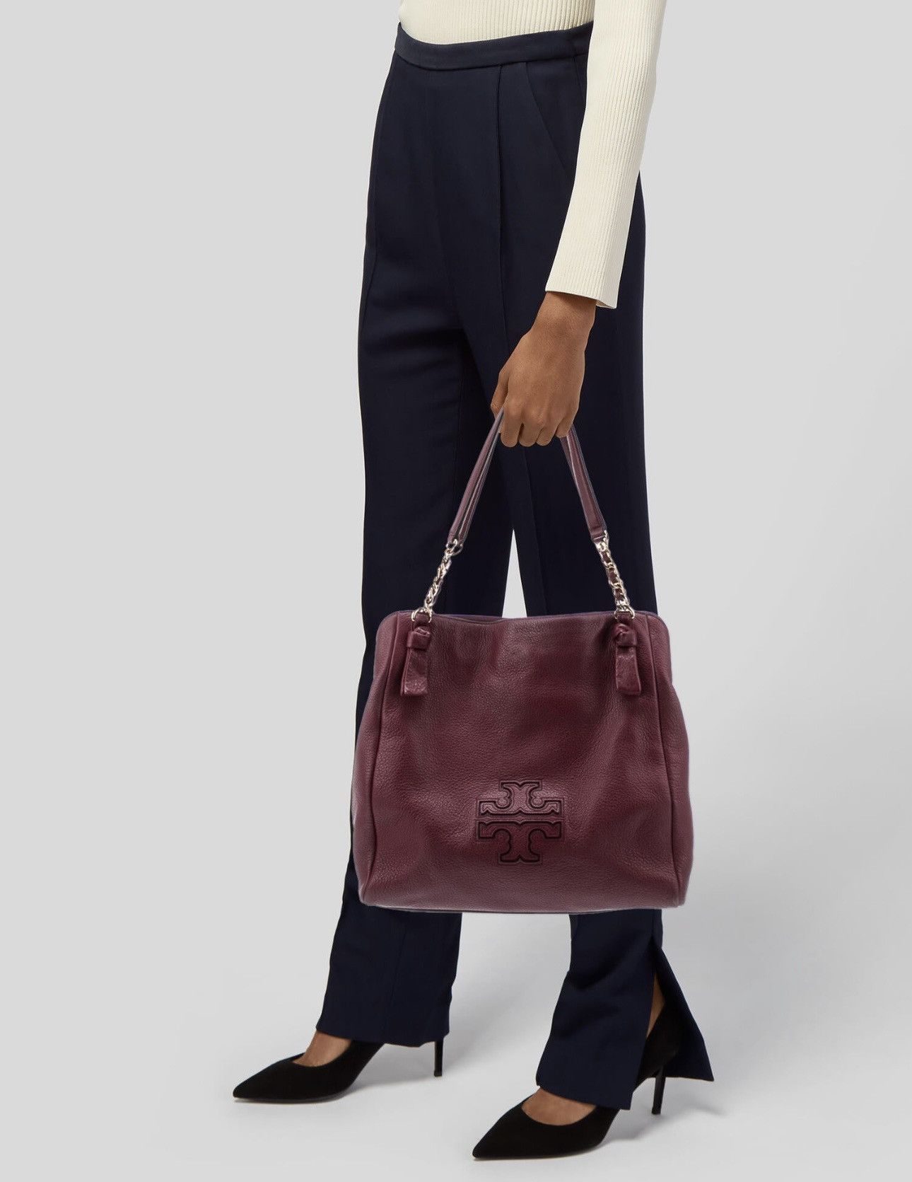 Tory Burch Tory Burch Harber Leather shoulder tote bag Size ONE SIZE - 8 Thumbnail