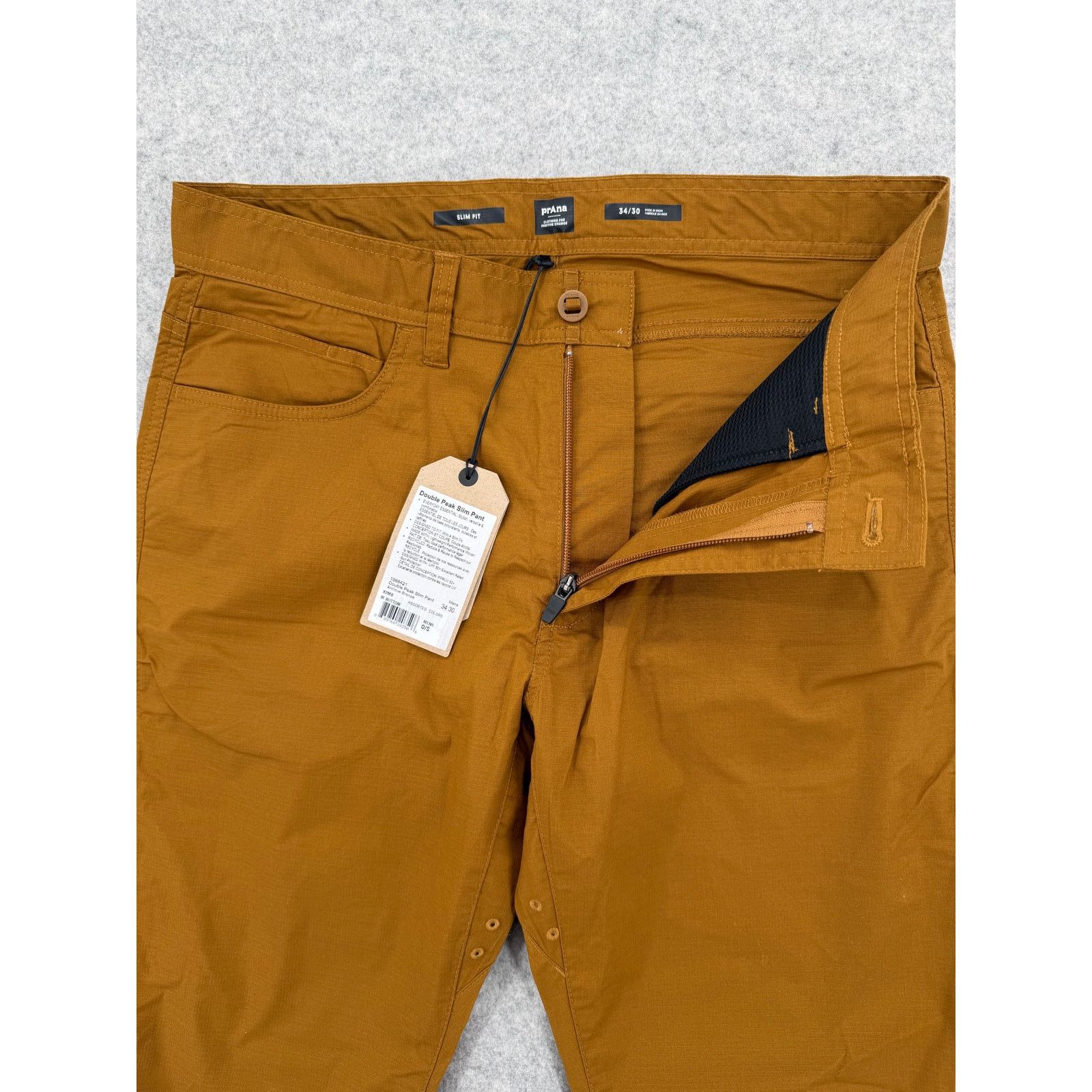 Prana NWT prAna Double Peak Antique Bronze Hiking Outdoor Pants Size US 34 / EU 50 - 2 Thumbnail