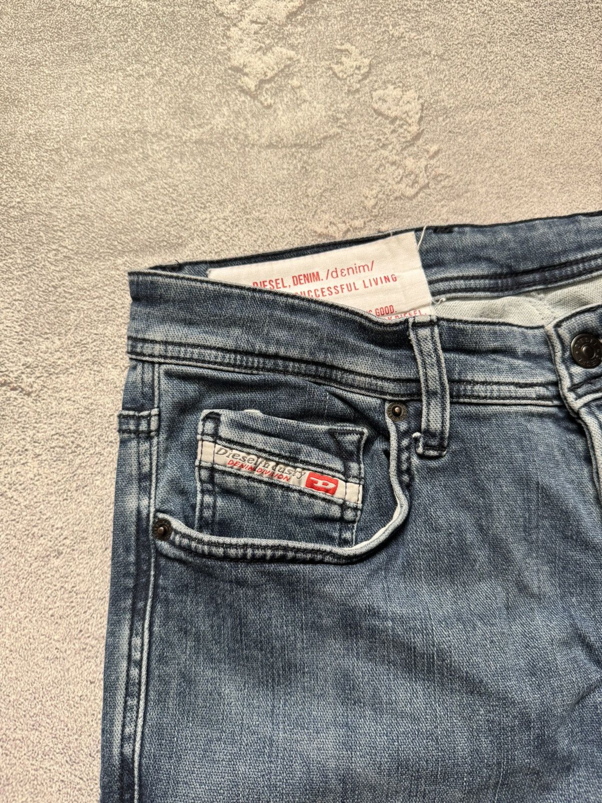 Diesel × Diesel Black Gold Diesel 33/32 blue denim pant trouser Jean chino y2k Size US 33 - 11 Thumbnail