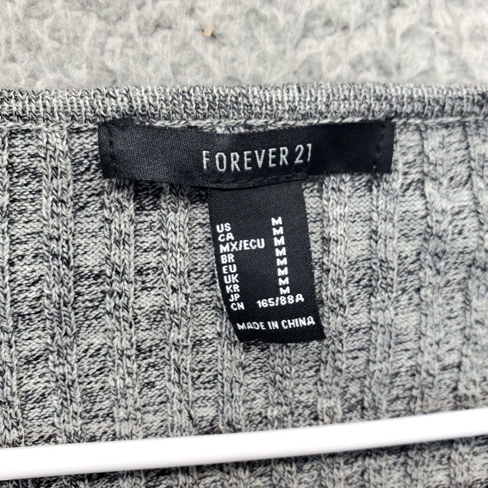 Forever 21 Forever 21 Dress Womens M Gray Heather Knit Side Cut Out O Ring Detailed Dress Size M / US 6-8 / IT 42-44 - 5 Thumbnail