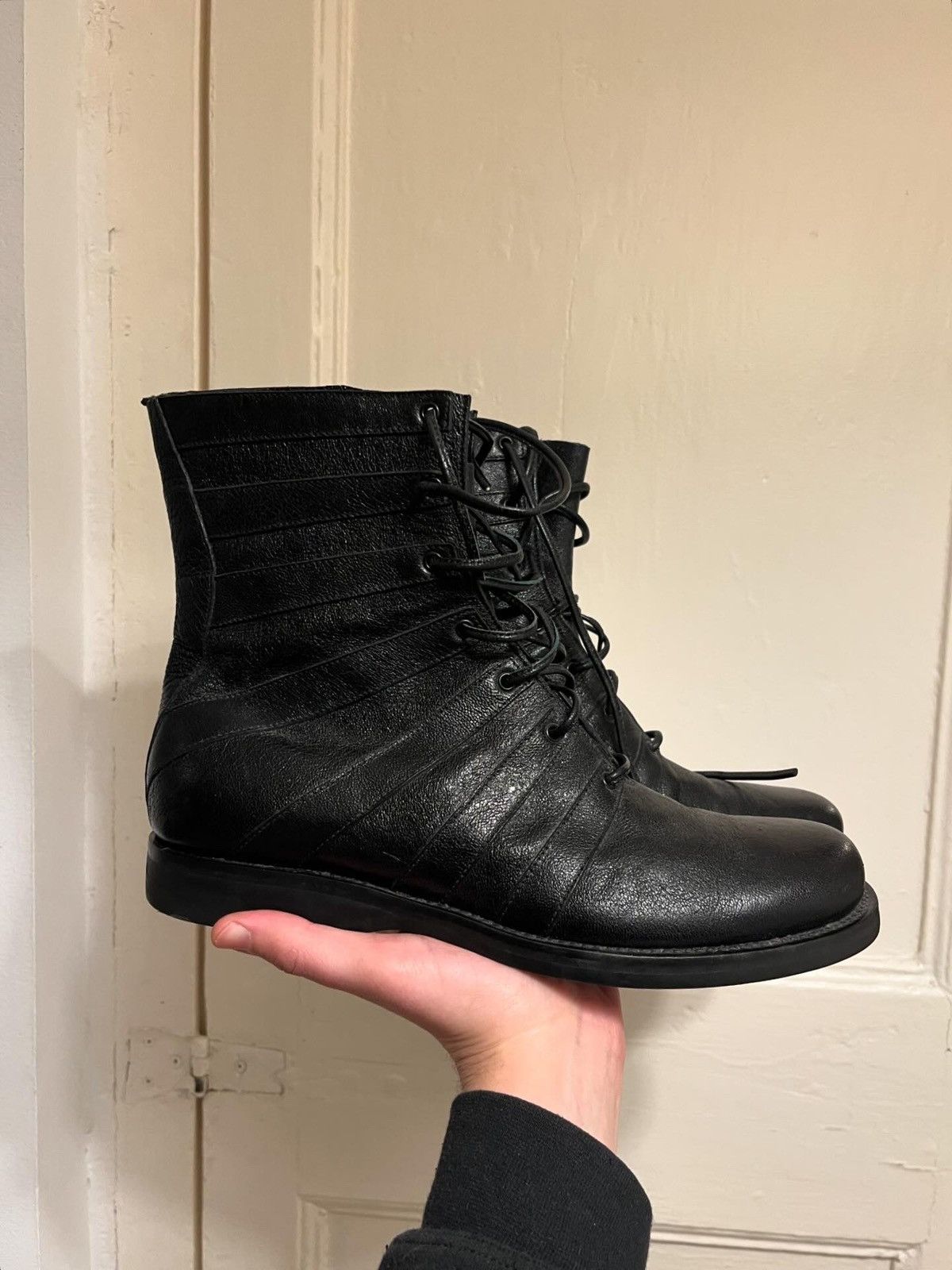 Jil Sander AW2010 Raf Simons era Calfskin Leather Boots. Size US 9 / EU 42 - 1 Thumbnail
