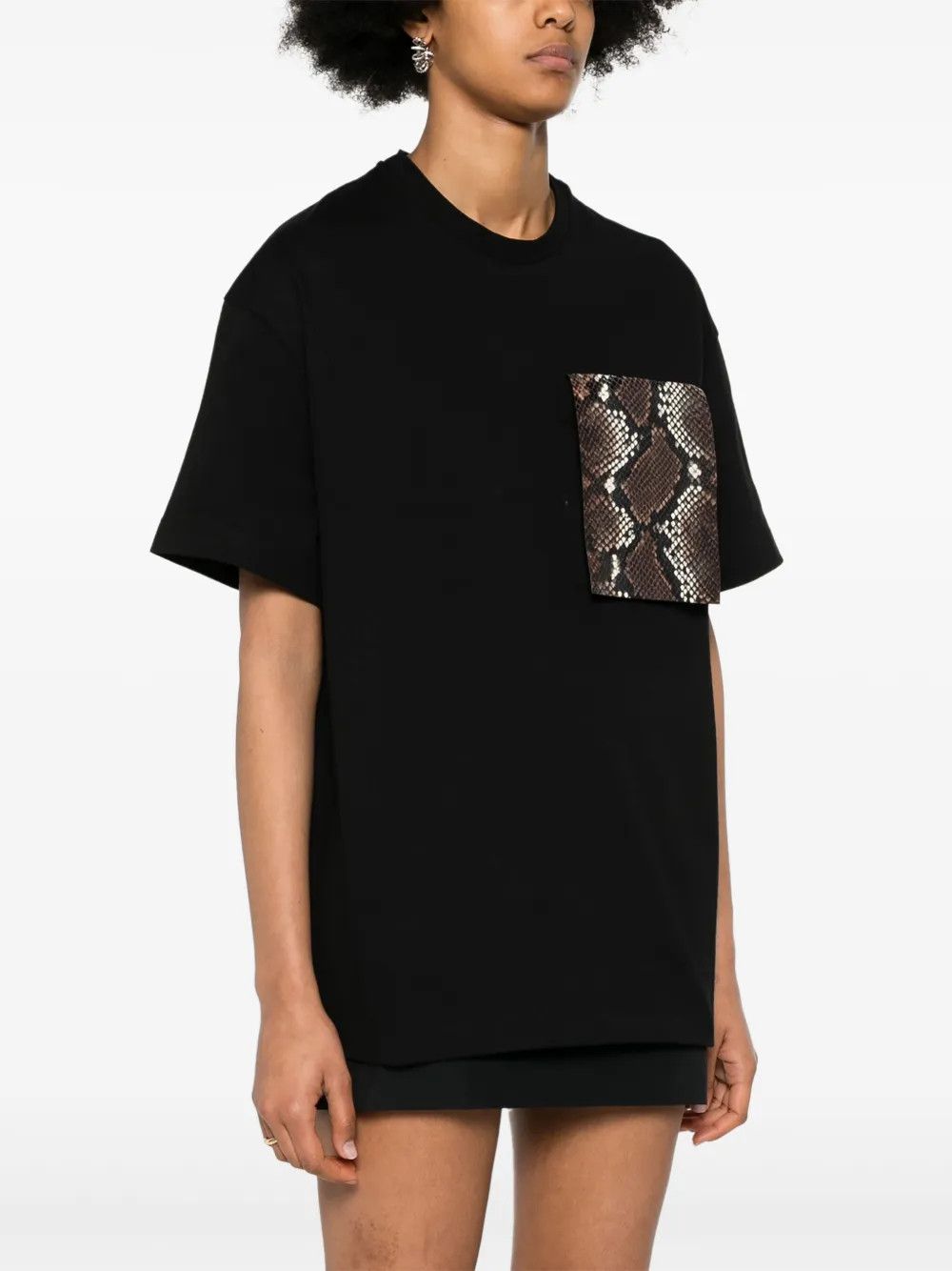 Jil Sander o1mt1gz0625 T-Shirt in Black Size M / US 6-8 / IT 42-44 - 2 Thumbnail