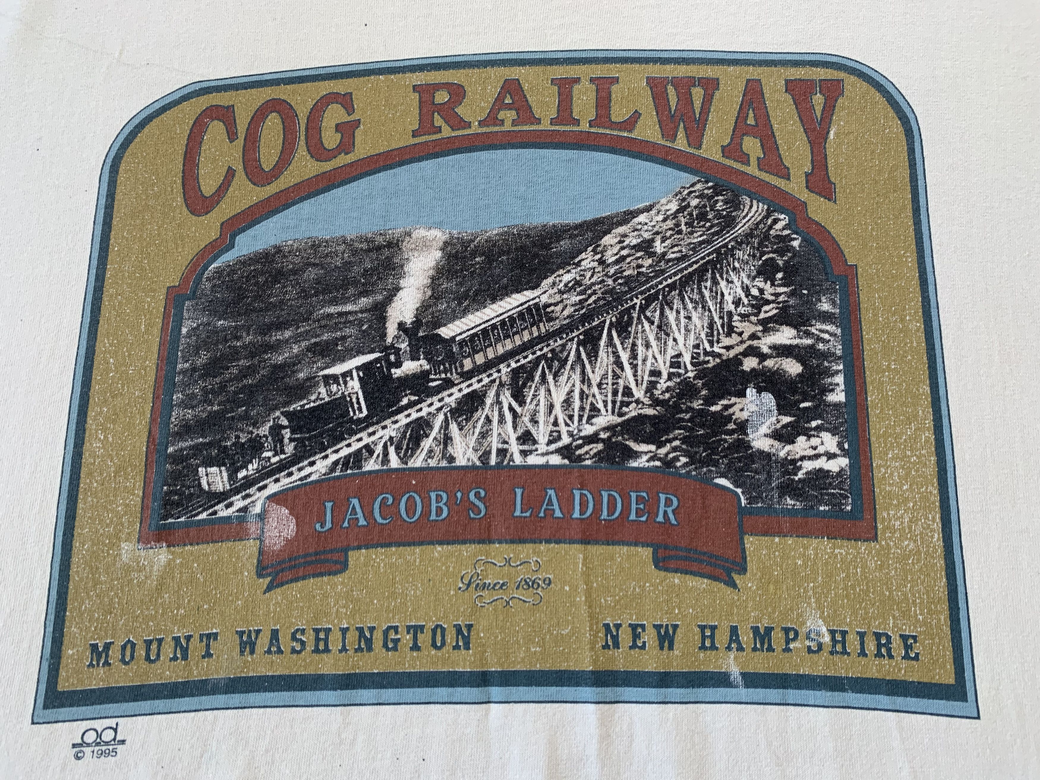 Lee Vintage Lee Cog Railway 1995 T-Shirt Size US XXL / EU 58 / 5 - 5 Thumbnail