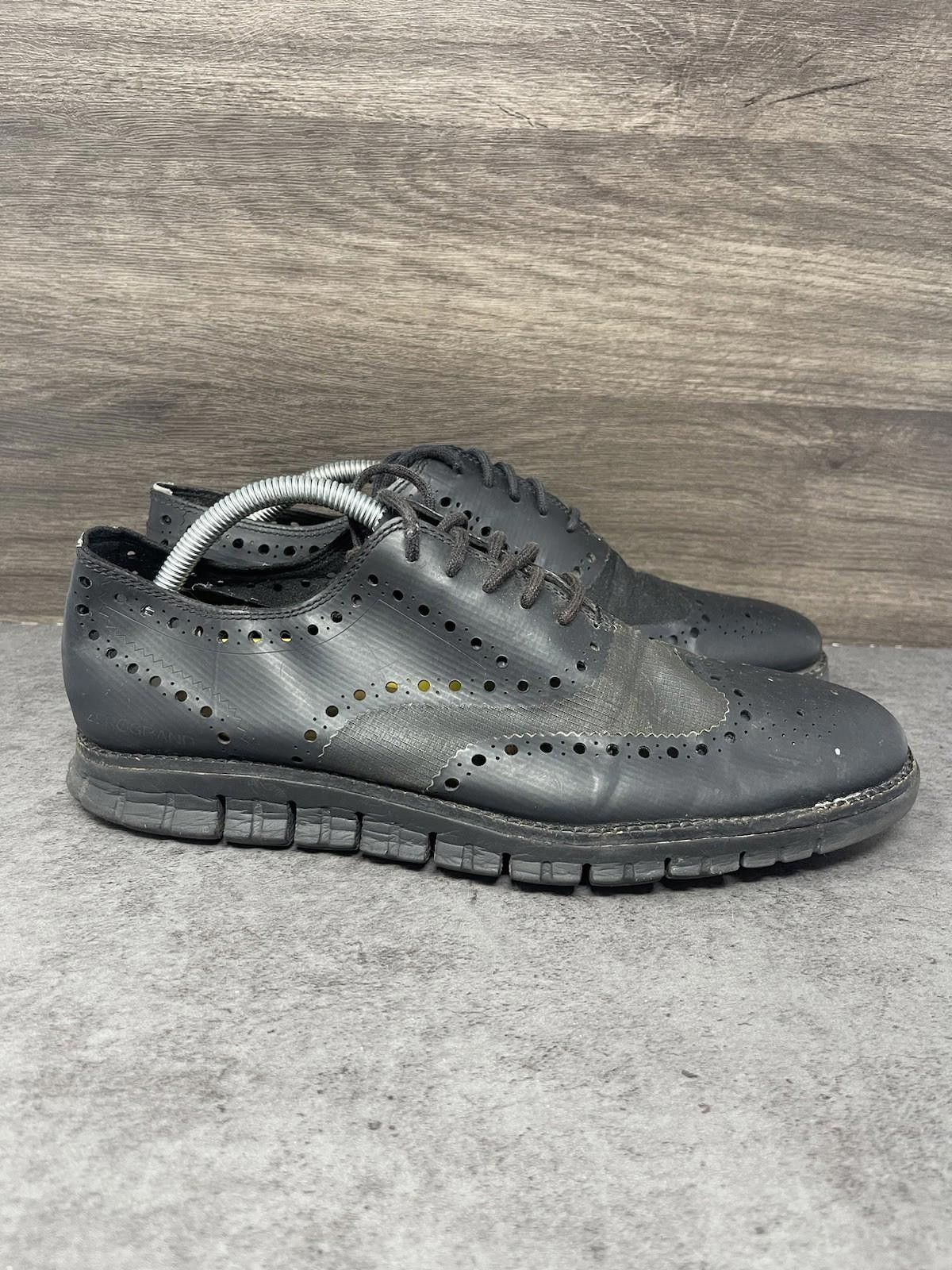 Cole Haan Cole Haan Zerogrand Wingtip Oxford Shoes Mens Size 9 Black Size US 9 / EU 42 - 5 Thumbnail