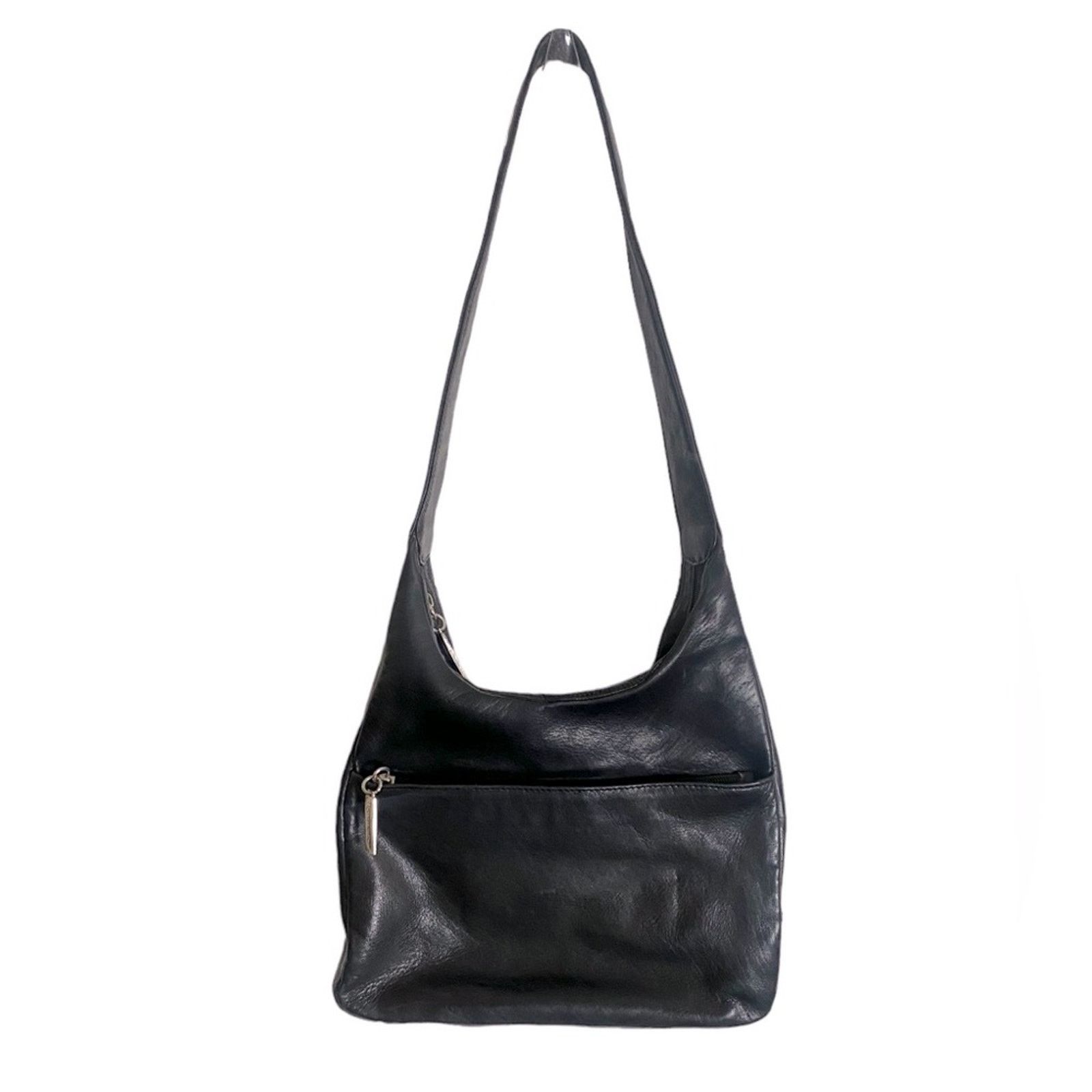Other TIGNANELLO Solid Black Leather Shoulder Bag One Wide Strap Size ONE SIZE - 1 Thumbnail