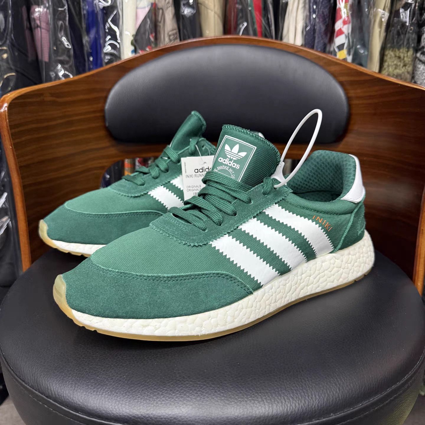 Adidas Adidas Iniki Runner Green & Teal K15 Size US 11.5 / EU 44-45 - 1 Thumbnail