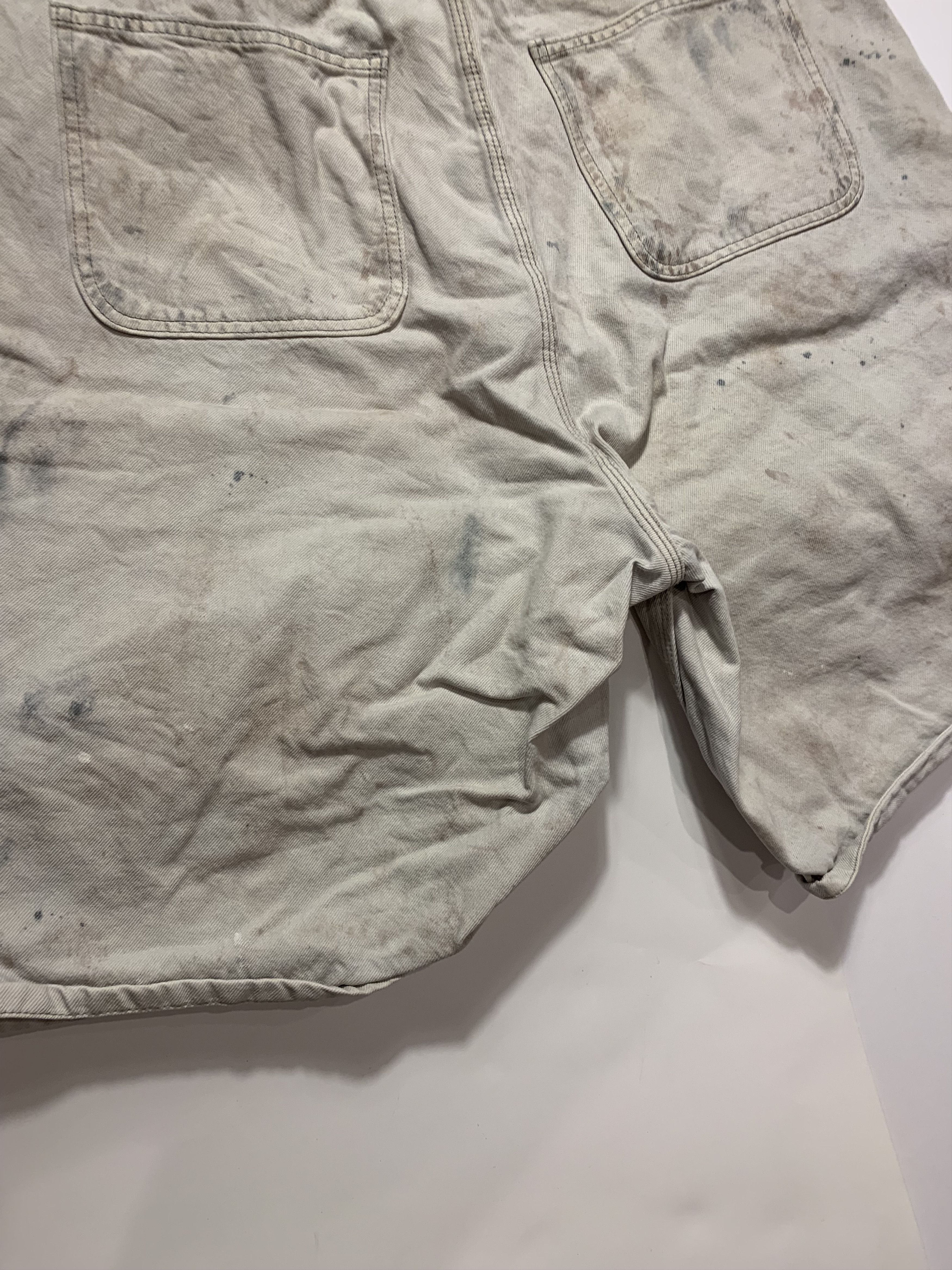 Bare Knuckles Tommy Denim Shorts Jean Jorts Morrison Wash Paint Splatter Size US 38 / EU 54 - 12 Thumbnail