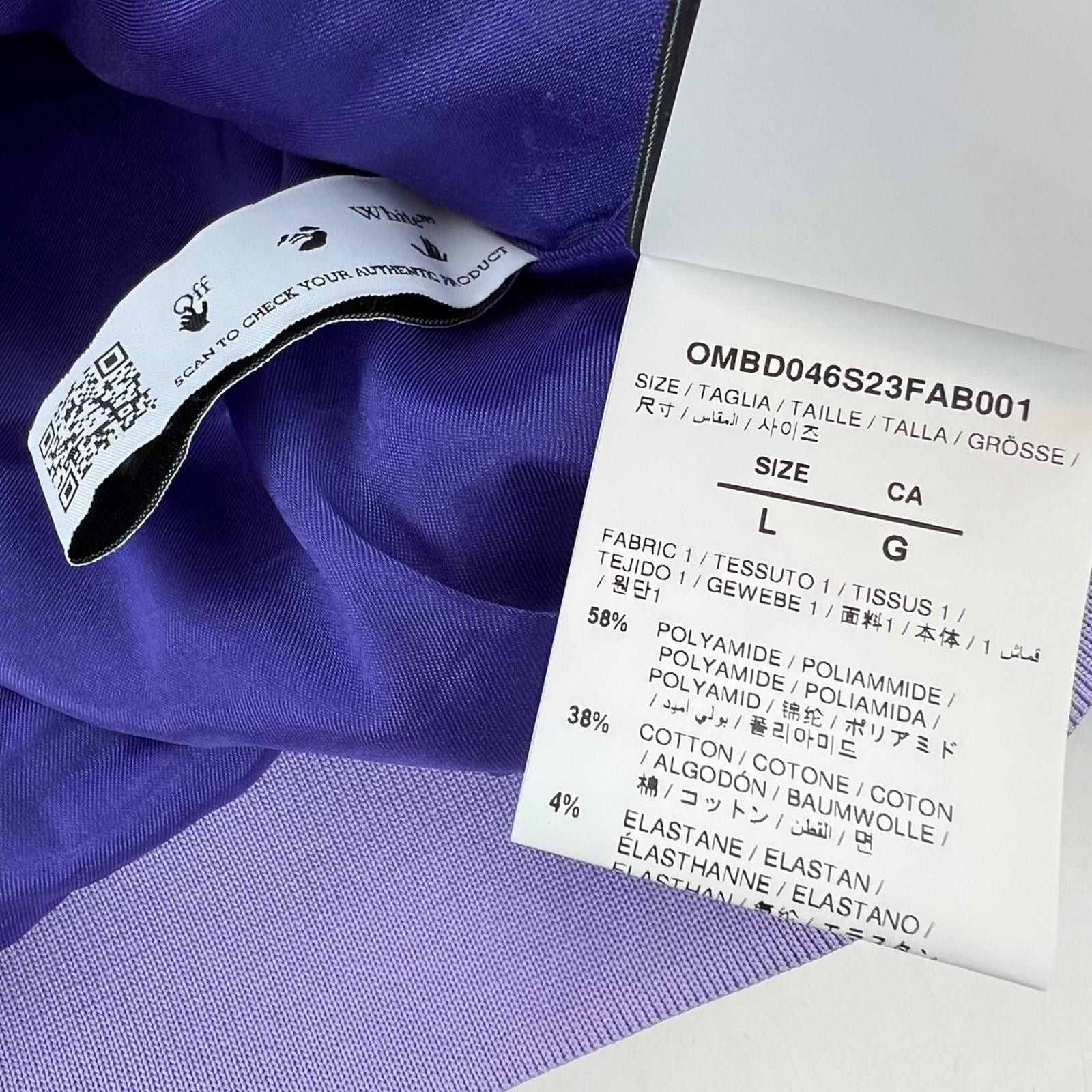 Off-White Off-White Purple Two Tone Track Jacket Size US L / EU 52-54 / 3 - 5 Thumbnail