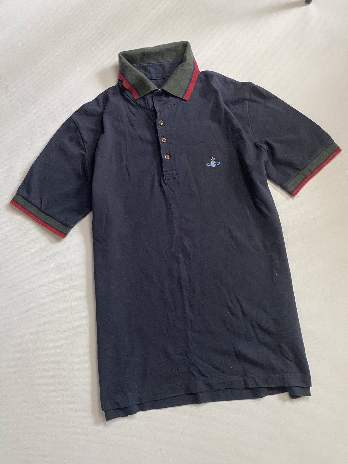 Vivienne Westwood polo vivienne westwood dark blue color Size US XL / EU 56 / 4 - 1 Thumbnail